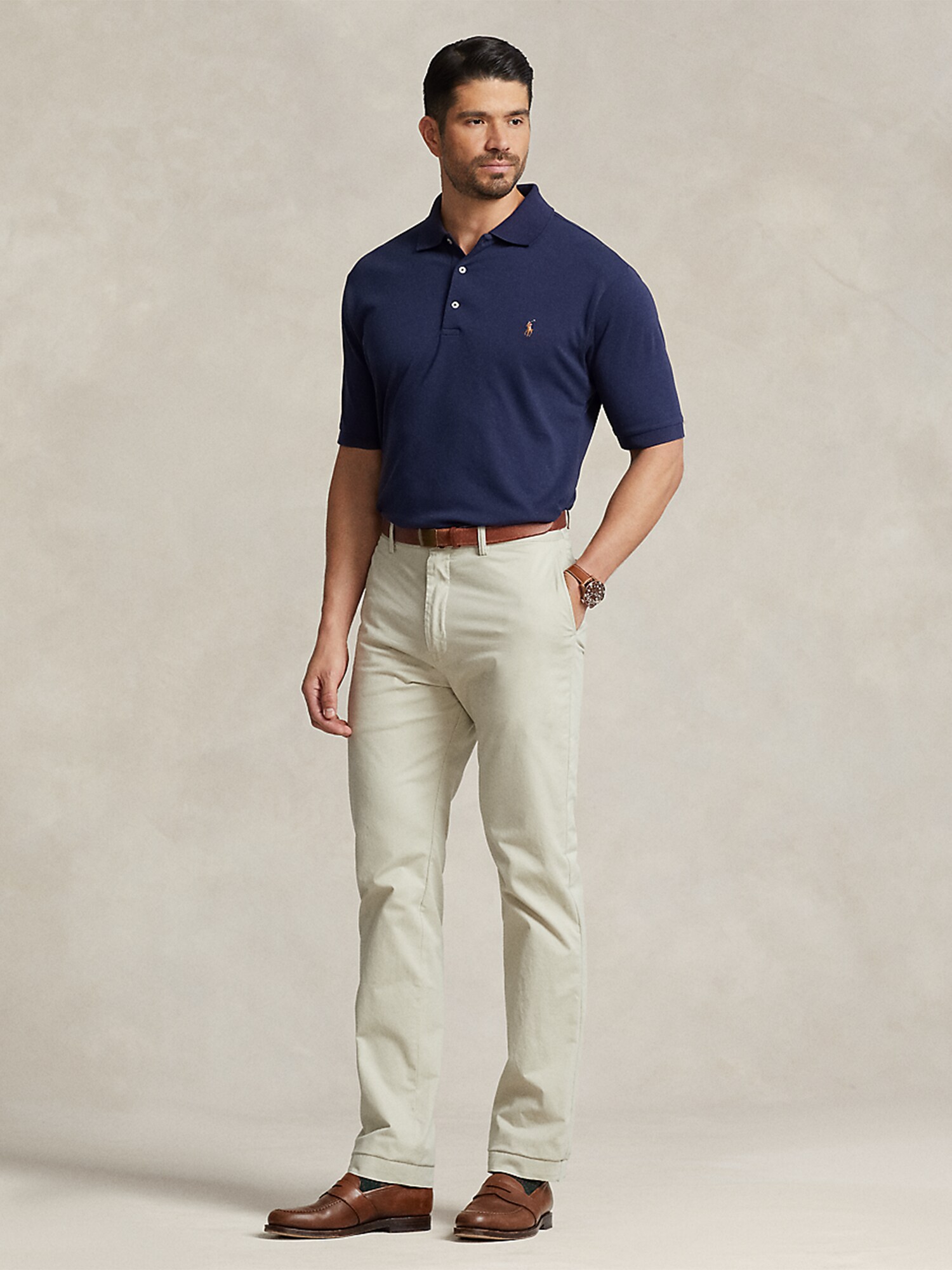 Polo Ralph Lauren Big & Tall Tričko námornícka modrá (obrázok 4)