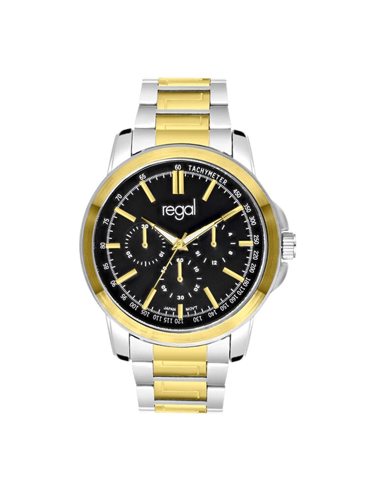 Lucardi Uhr 'Klassisch' Herren Größe Onesize gold / schwarz / silber