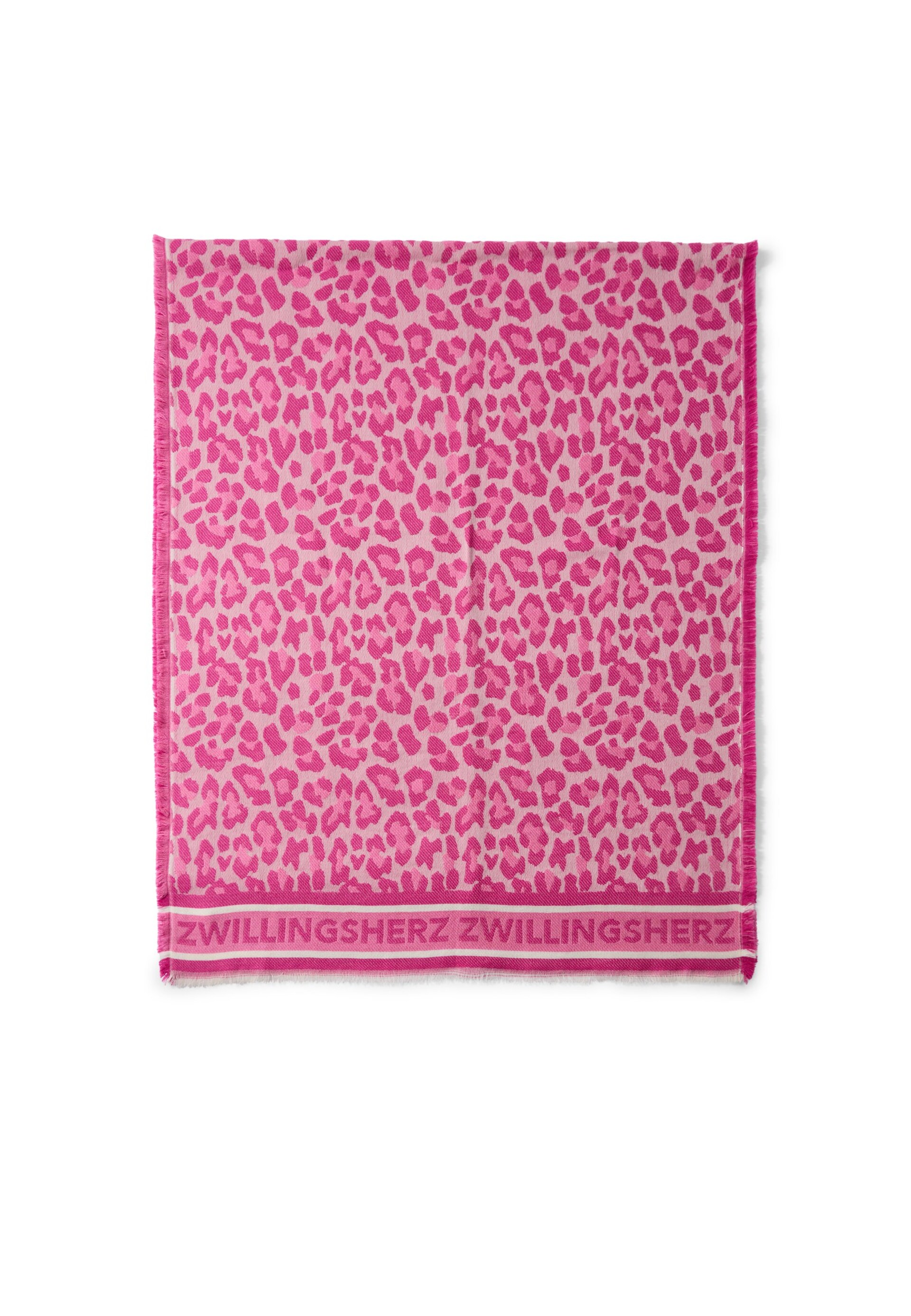 Zwillingsherz Halsduk rosa / rosa dam