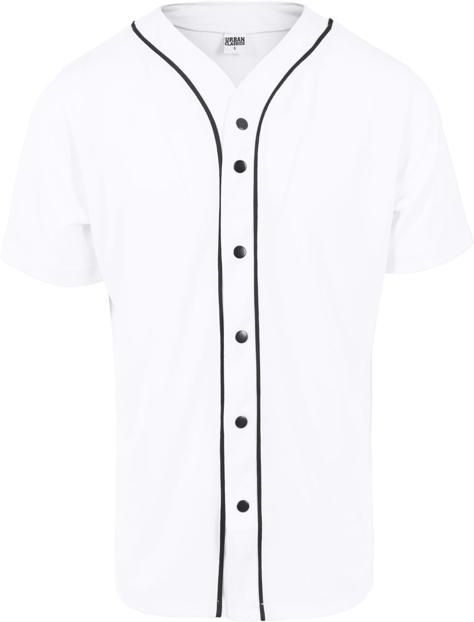 Urban Classics Риза 'Baseball'  бяло