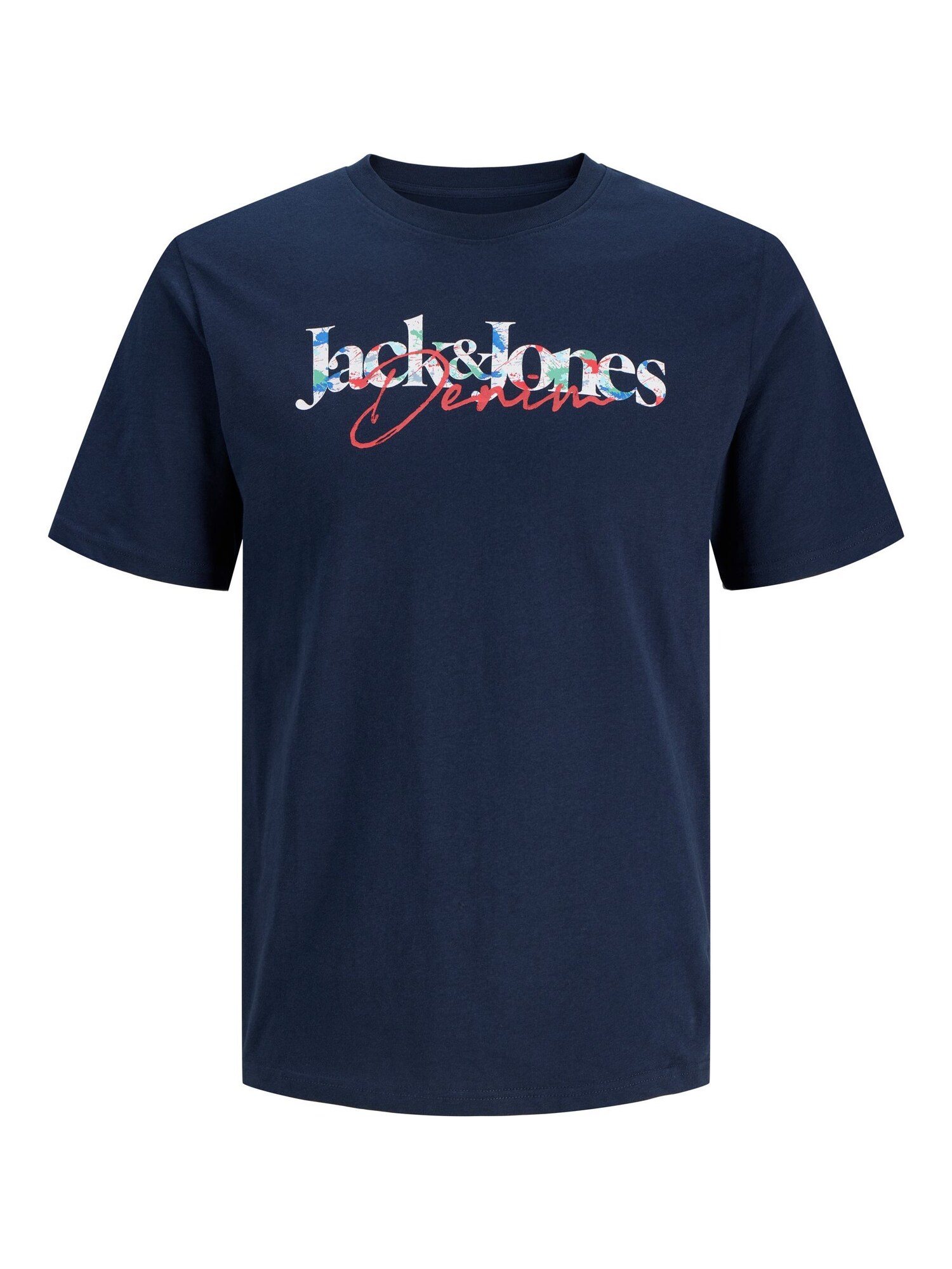 Jack & Jones Plus Tričko 'JJTom'  námornícka modrá / červená / biela