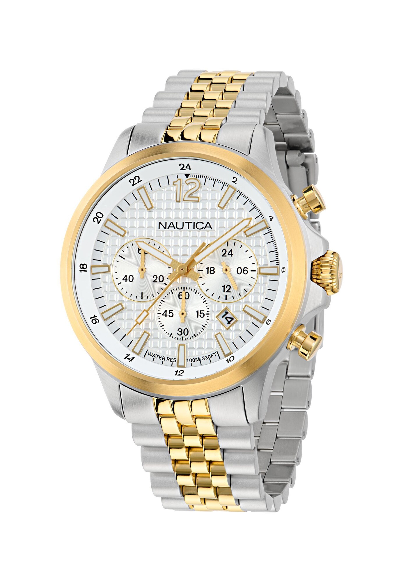 Nautica Analoog Horloge 'Nct Blueocean' Zilver