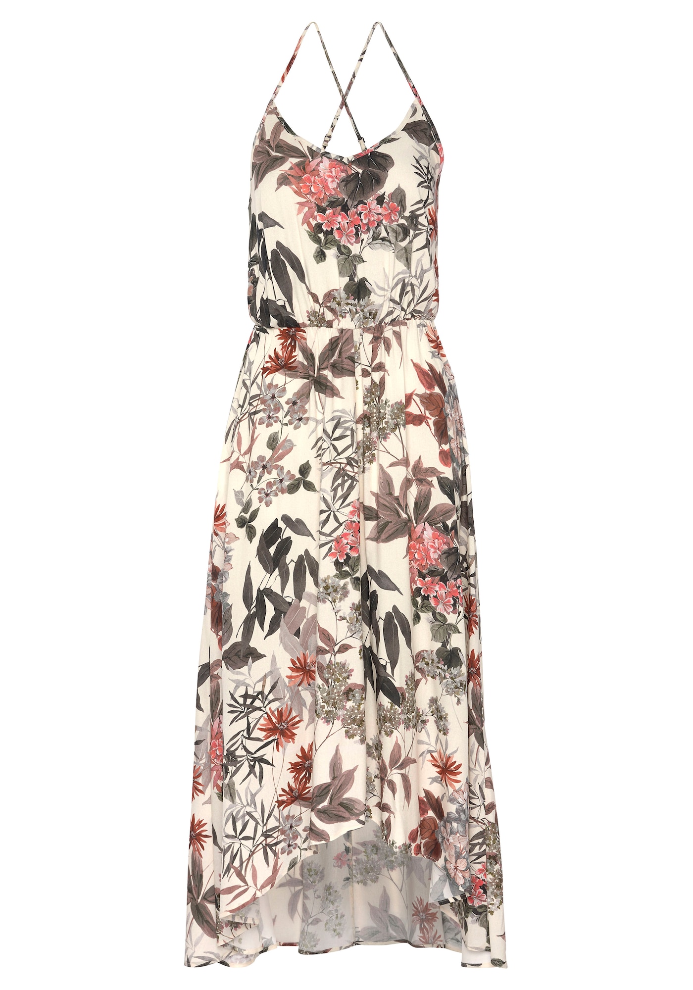 LASCANA Rochie de vară  șamoa / nisipiu / maro deschis / kaki / corai