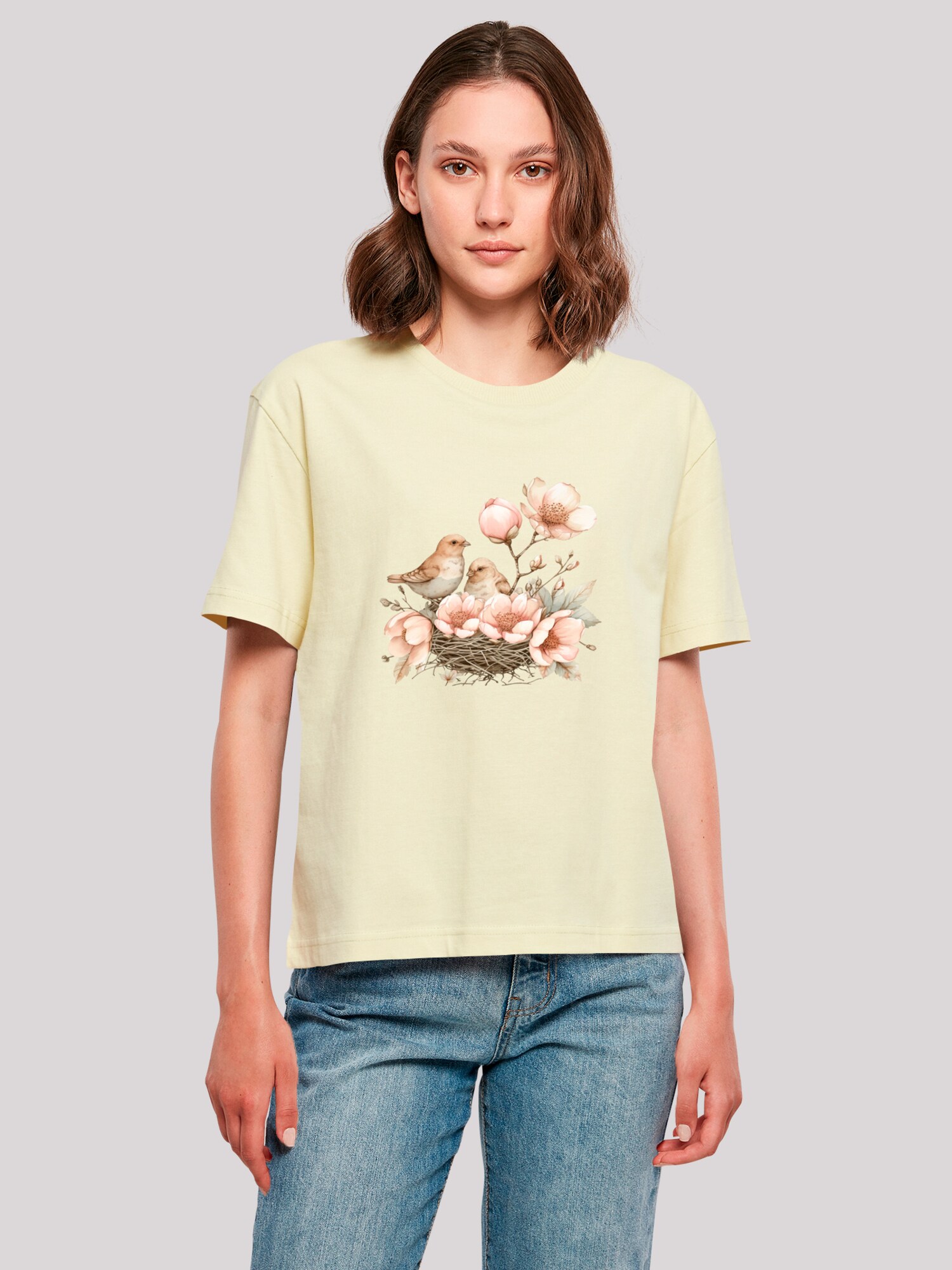 Thumbnail - F4NT4STIC T-Shirt Vogelnest Blumen