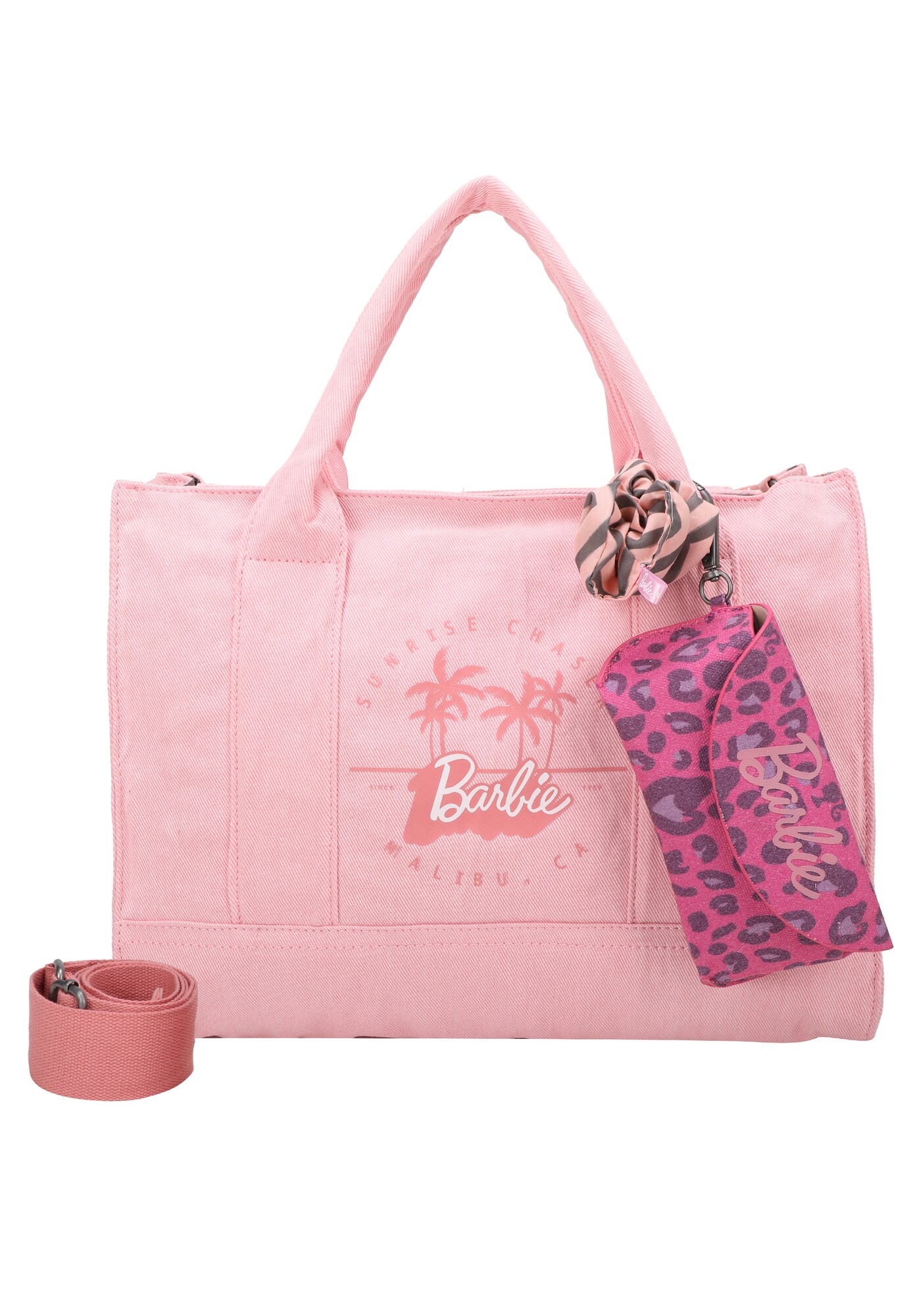 Fritzi Aus Preußen Shopper 'Malibu Denim Limited Barbie' Rosa / Pitaja Roze / Wit