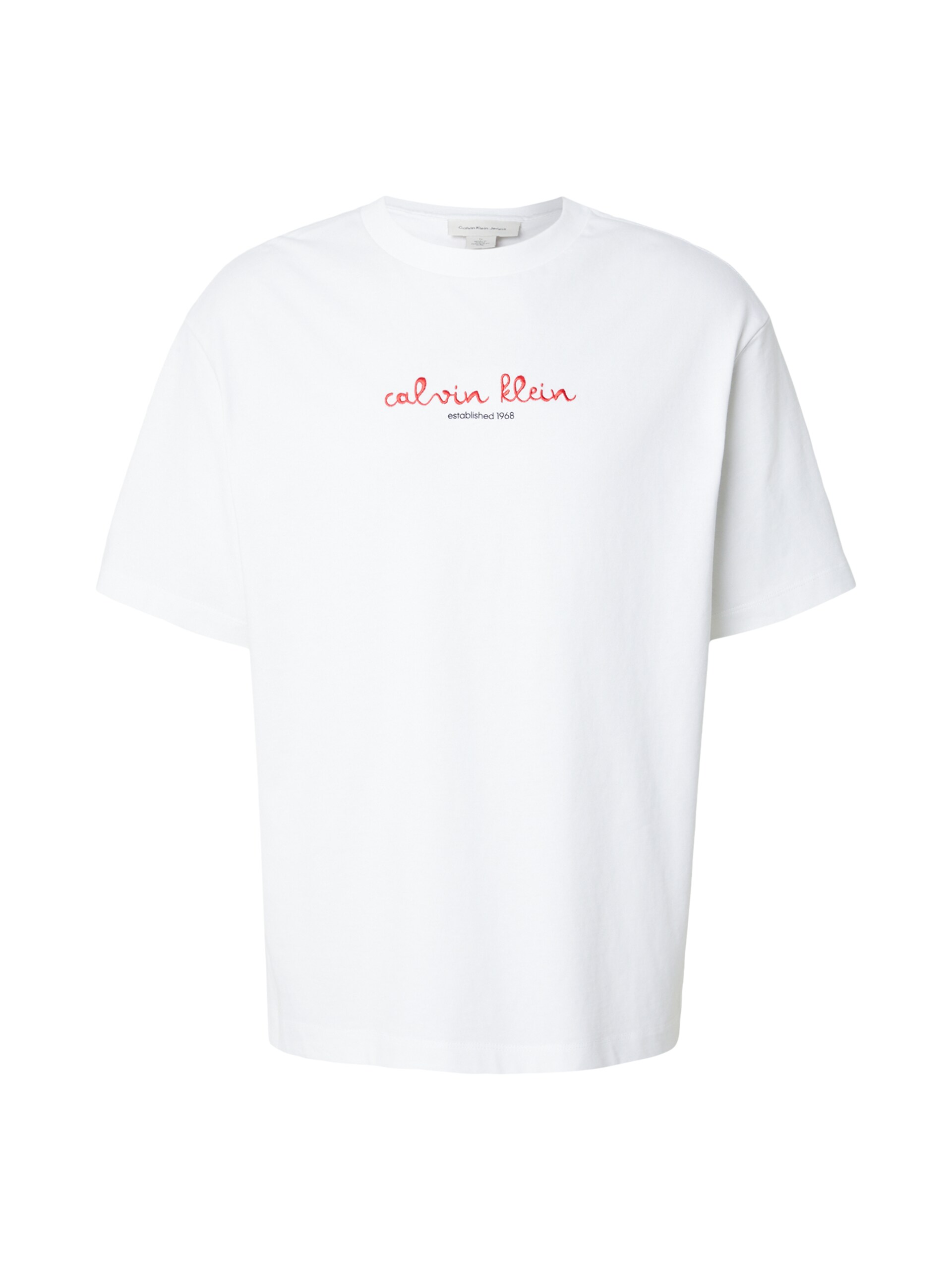 Calvin Klein Jeans T-shirt 'Logo Graphic' röd / svart herr