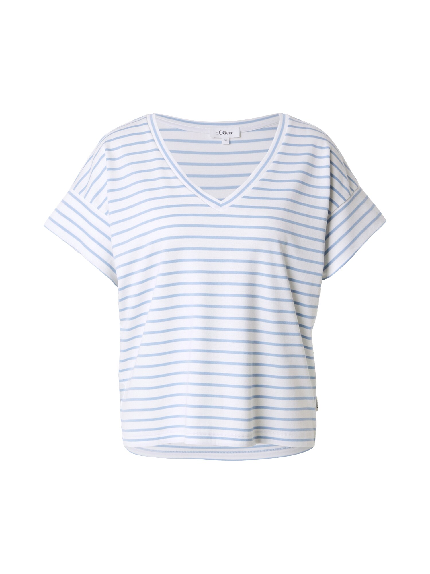 S.Oliver Shirt Lichtblauw / Offwhite
