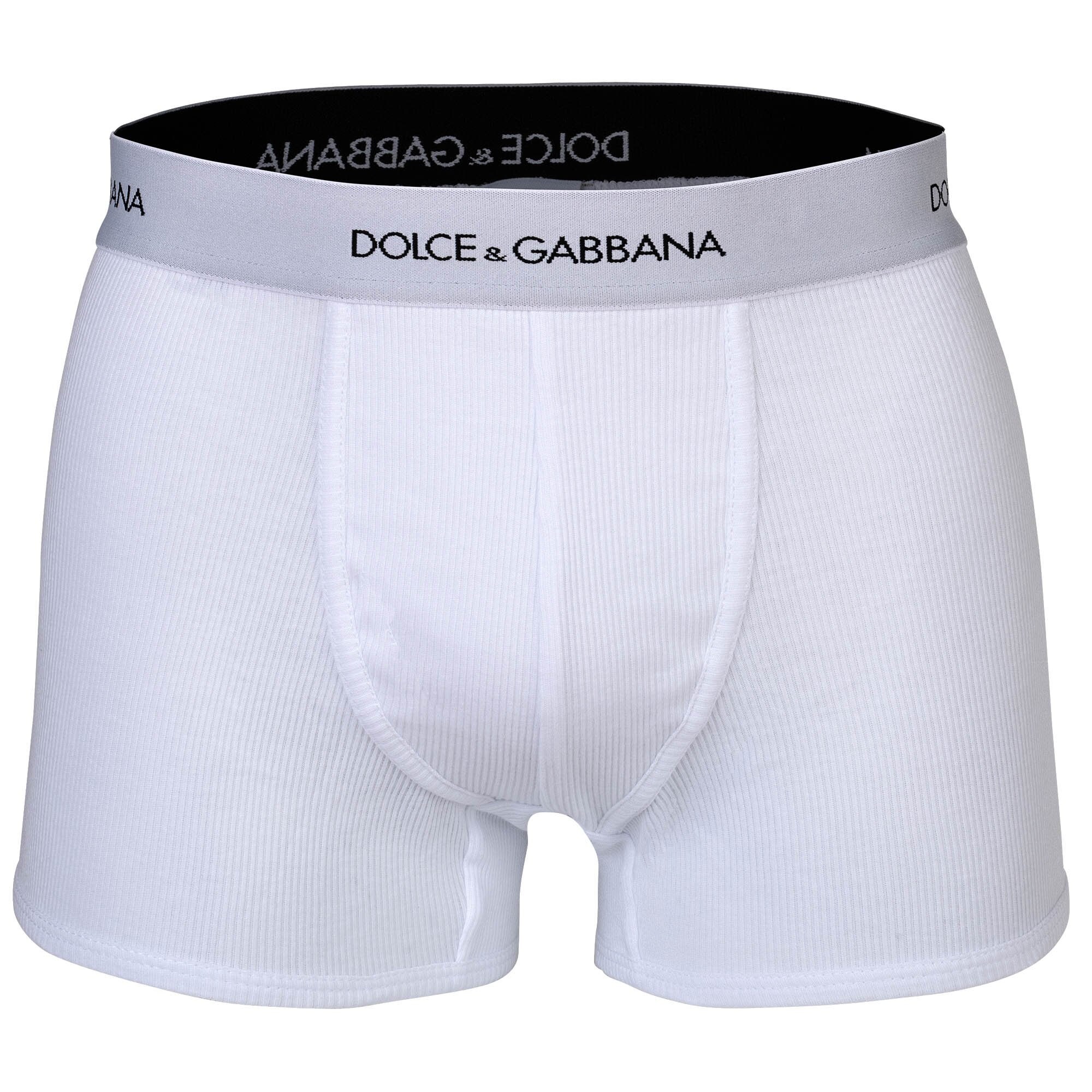 DOLCE & GABBANA Calzoncillo boxer gris claro / negro / blanco – imagen 5