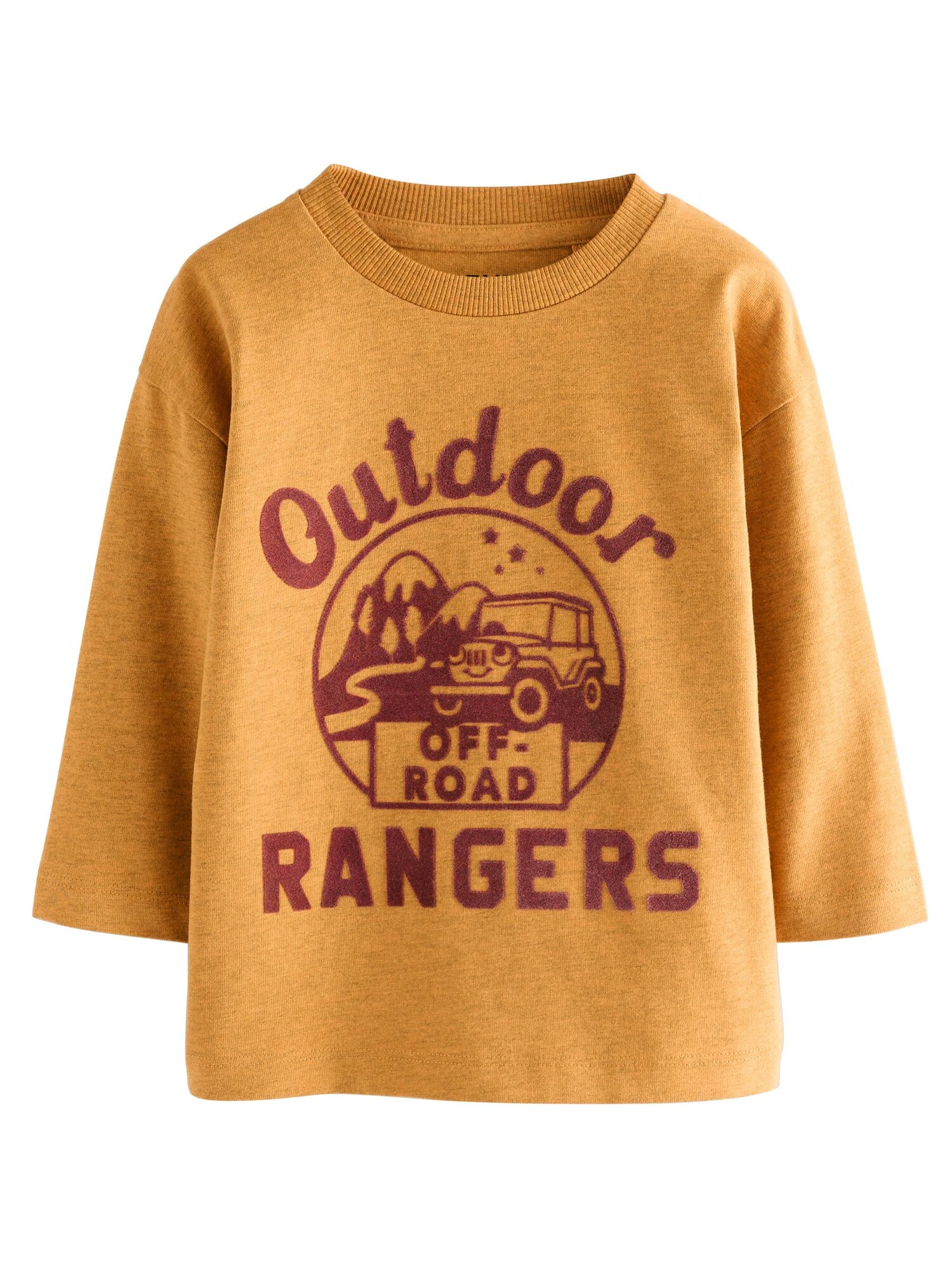 Next Tricou  galben miere / roșu burgundy