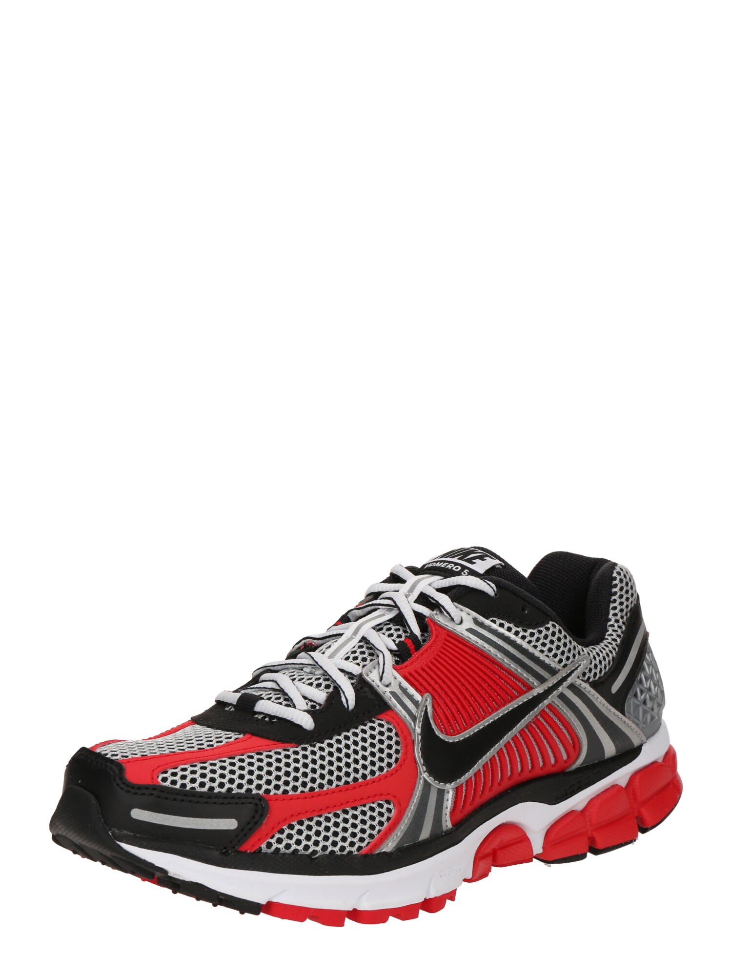 Nike Sportswear Nízke tenisky 'Zoom Vomero 5' červená / čierna / strieborná