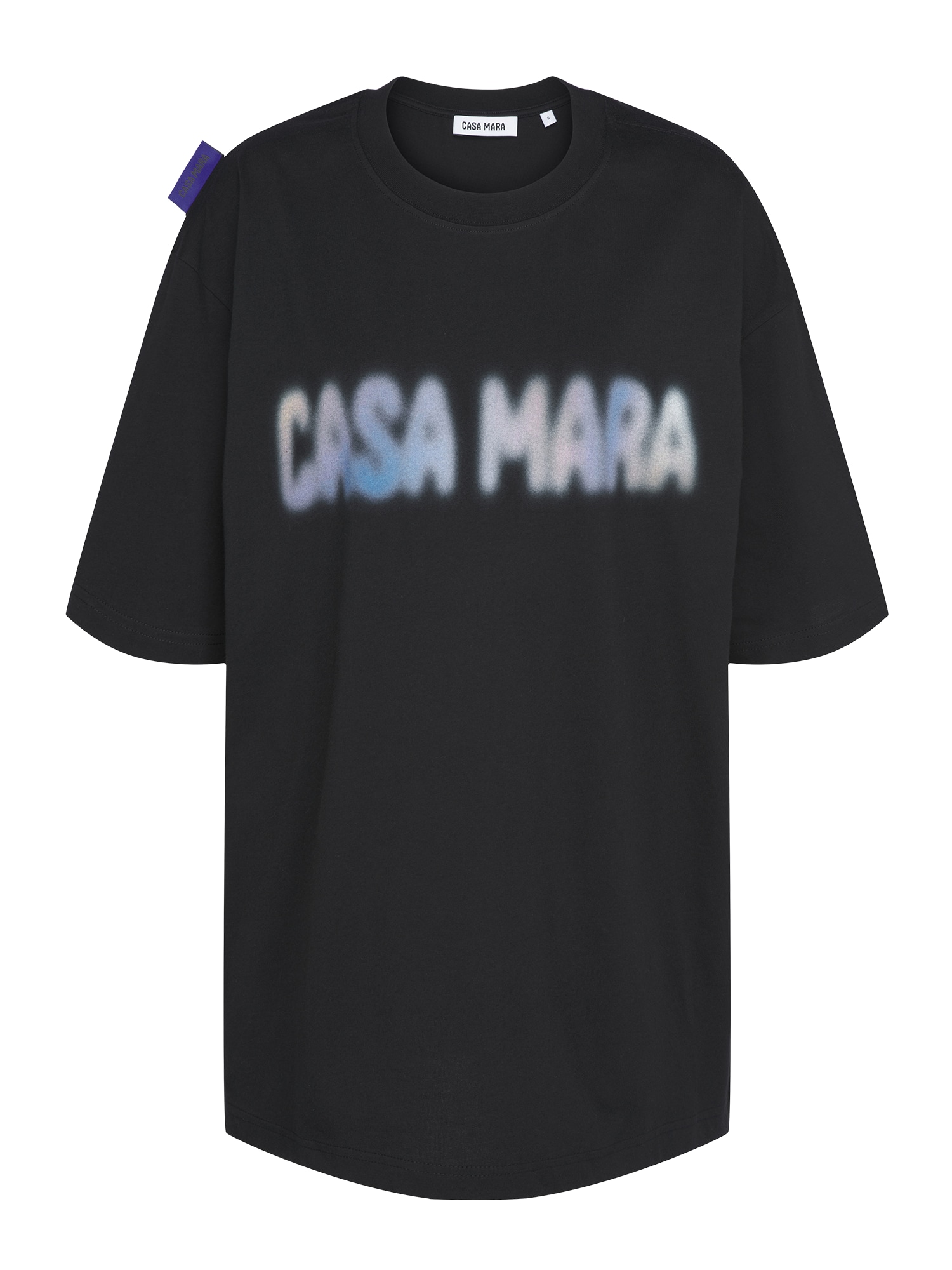 Casa Mara Marškinėliai 'BLURRY' juoda