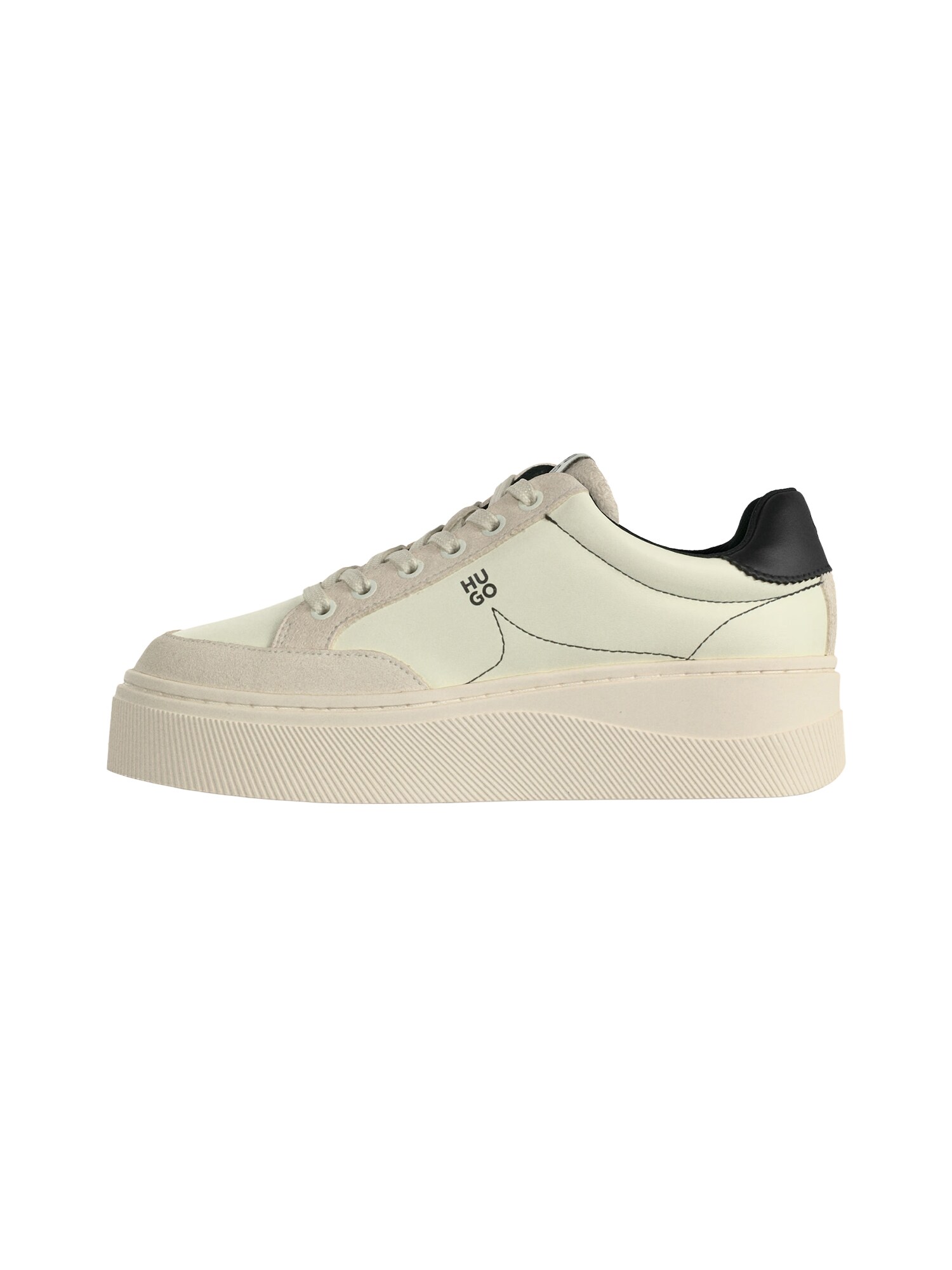 HUGO Sneaker low 'Lyzz'  bej / alb murdar