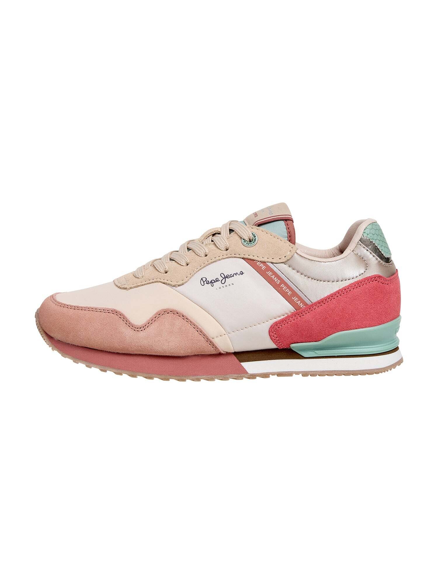 Pepe Jeans Sneaker low 'LONDON SEA'  bej / verde jad / magenta / rosé