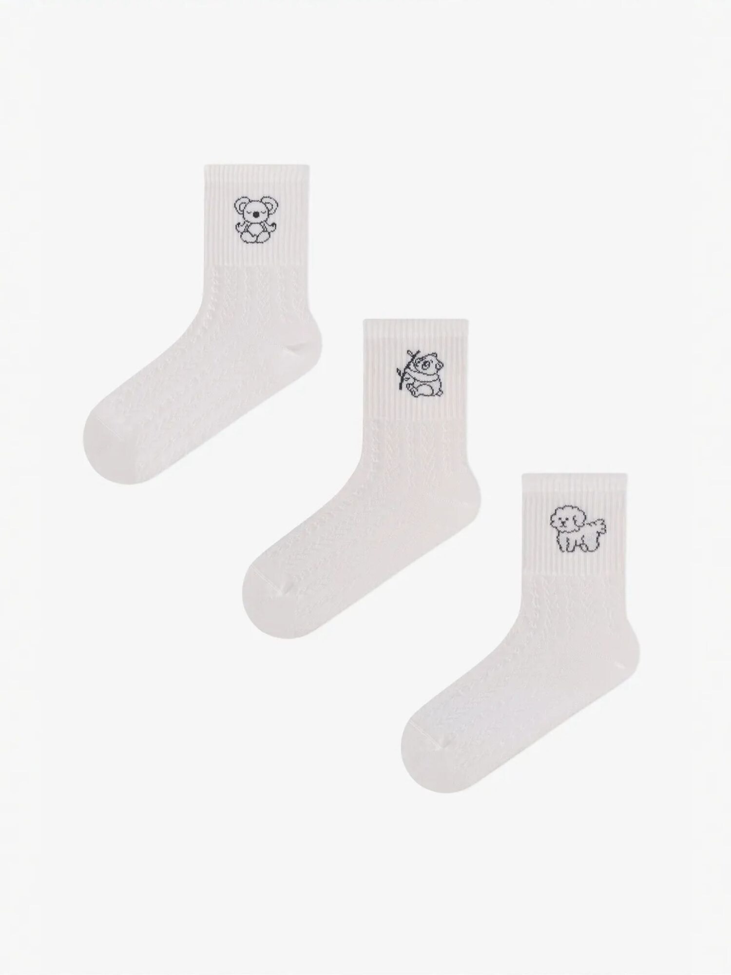 Penti Čarape 'PENTI Animal World Paar Sneakersocken' bijela
