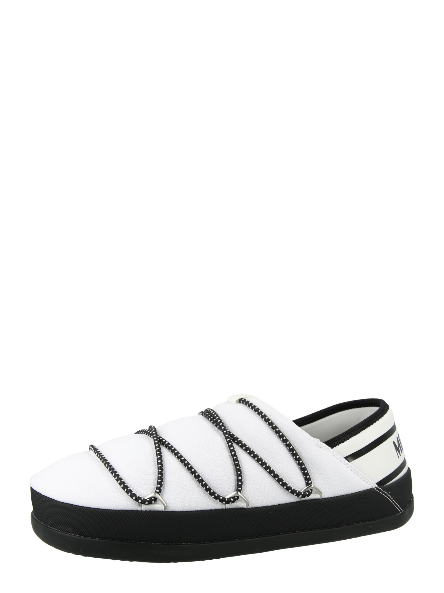 MOON BOOT Papuci de casă  negru / alb