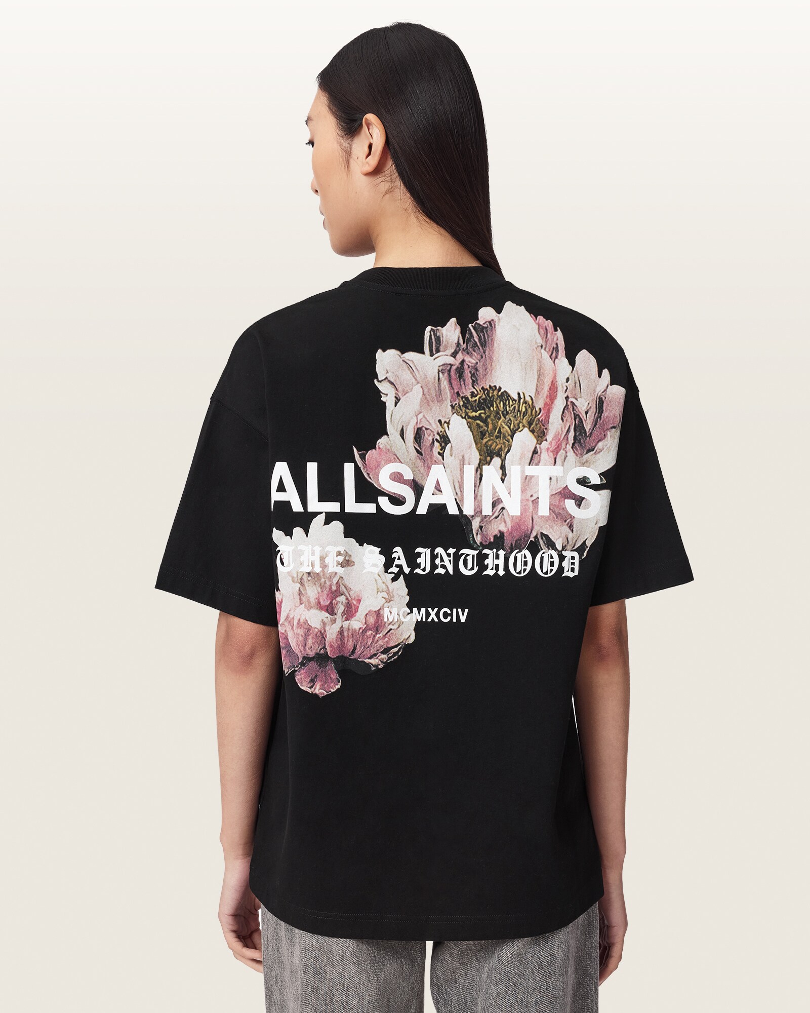 AllSaints Camiseta 'Eliana Etta' verde / rosa / negro / blanco – imagen 3