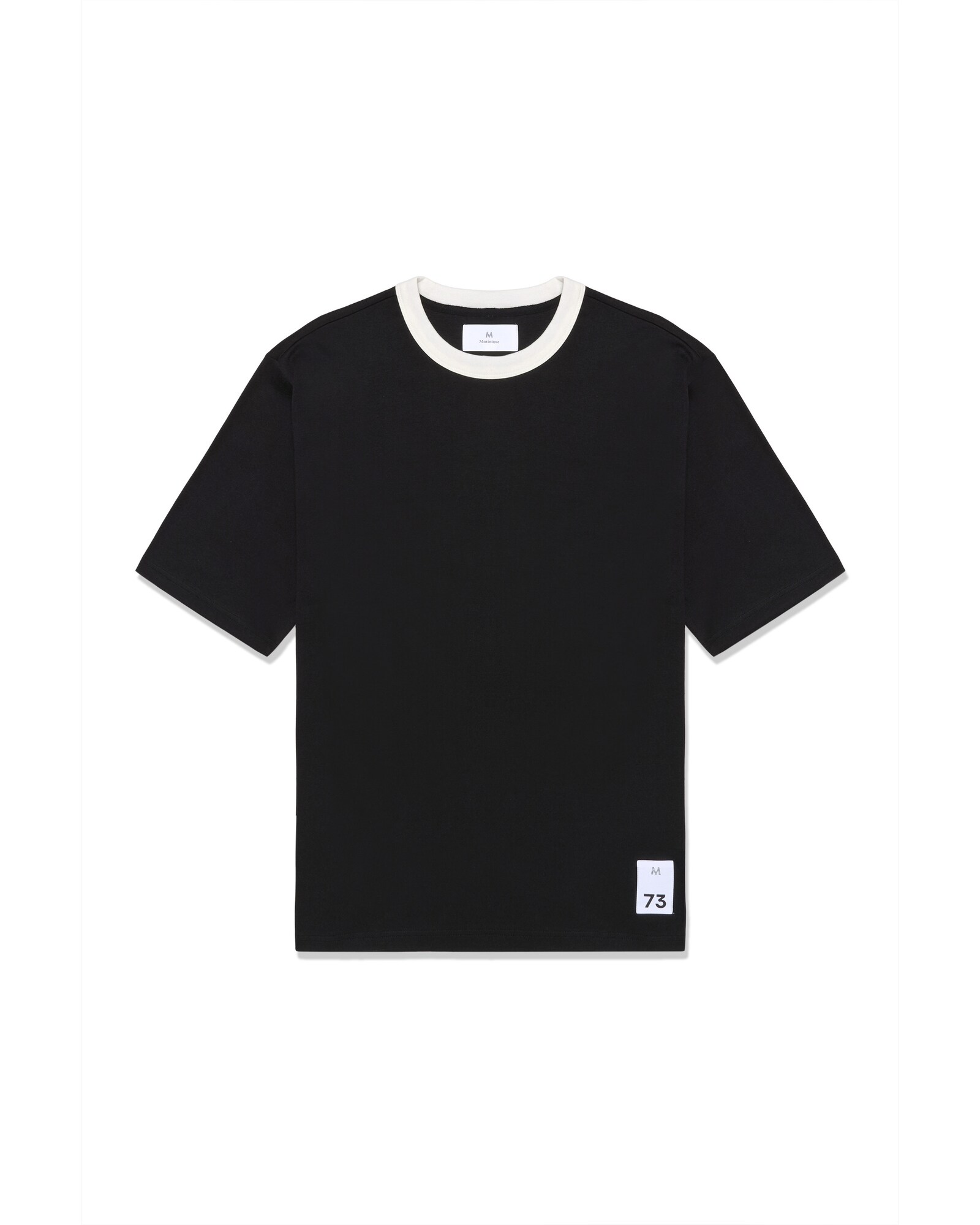 Matinique Camiseta 'Hudson'  negro / blanco