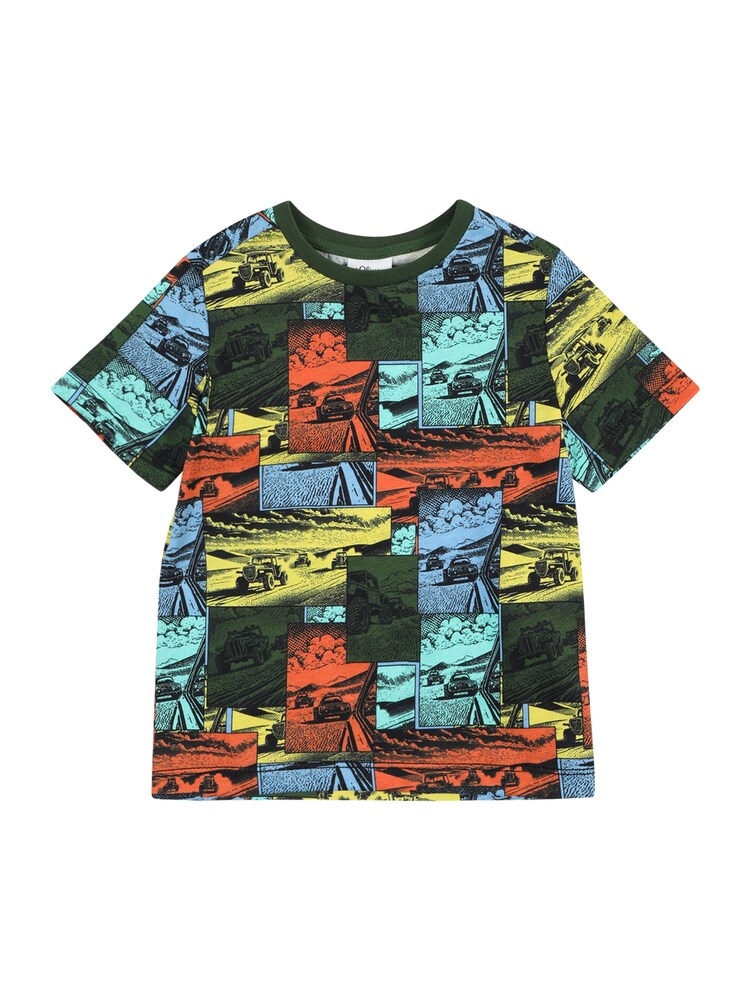 s.Oliver Shirt Jungen Größe 116/122 hellblau / gelb / grün / orange
