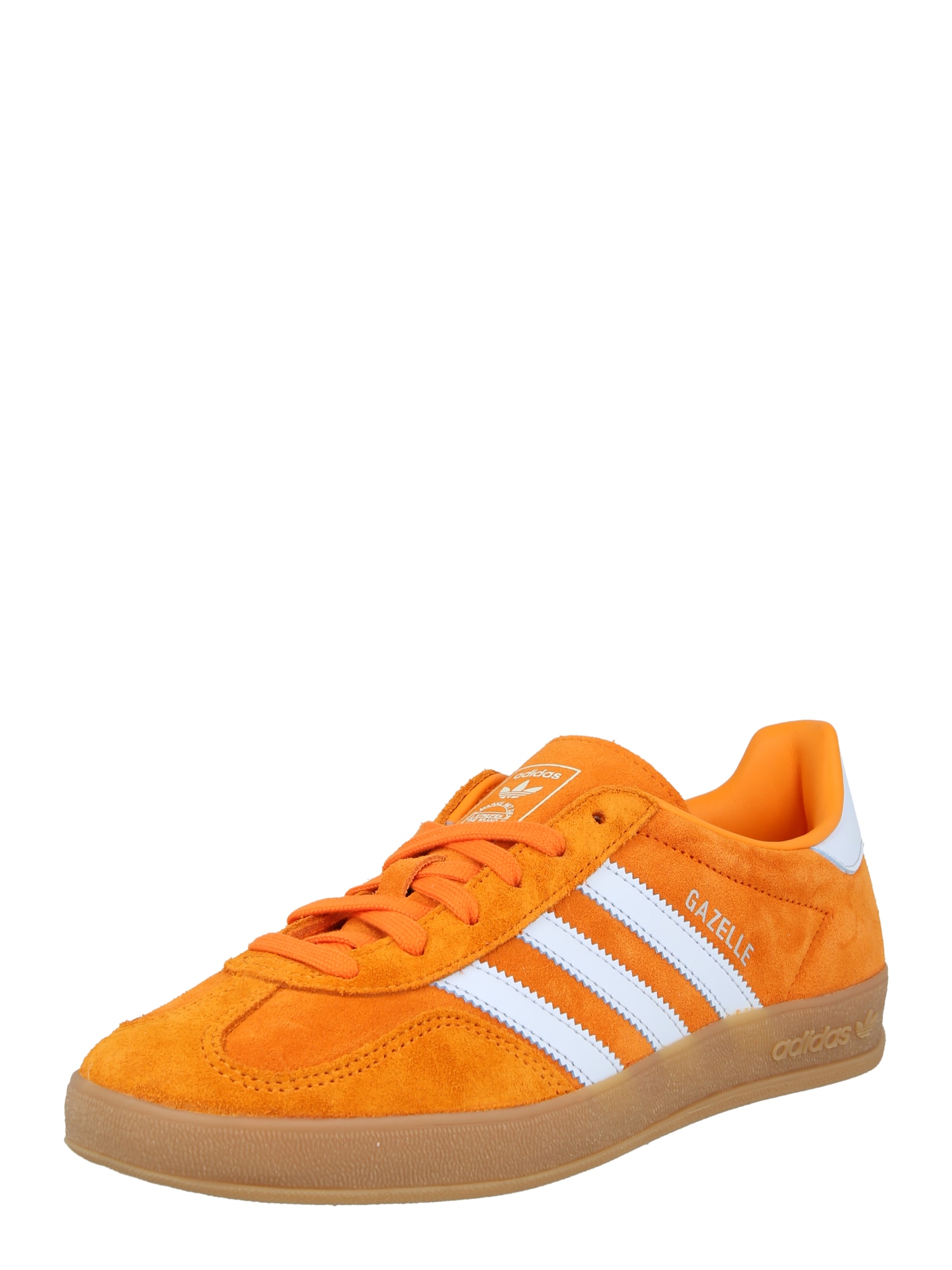 ADIDAS ORIGINALS Sneaker low 'GAZELLE'  portocaliu / alb