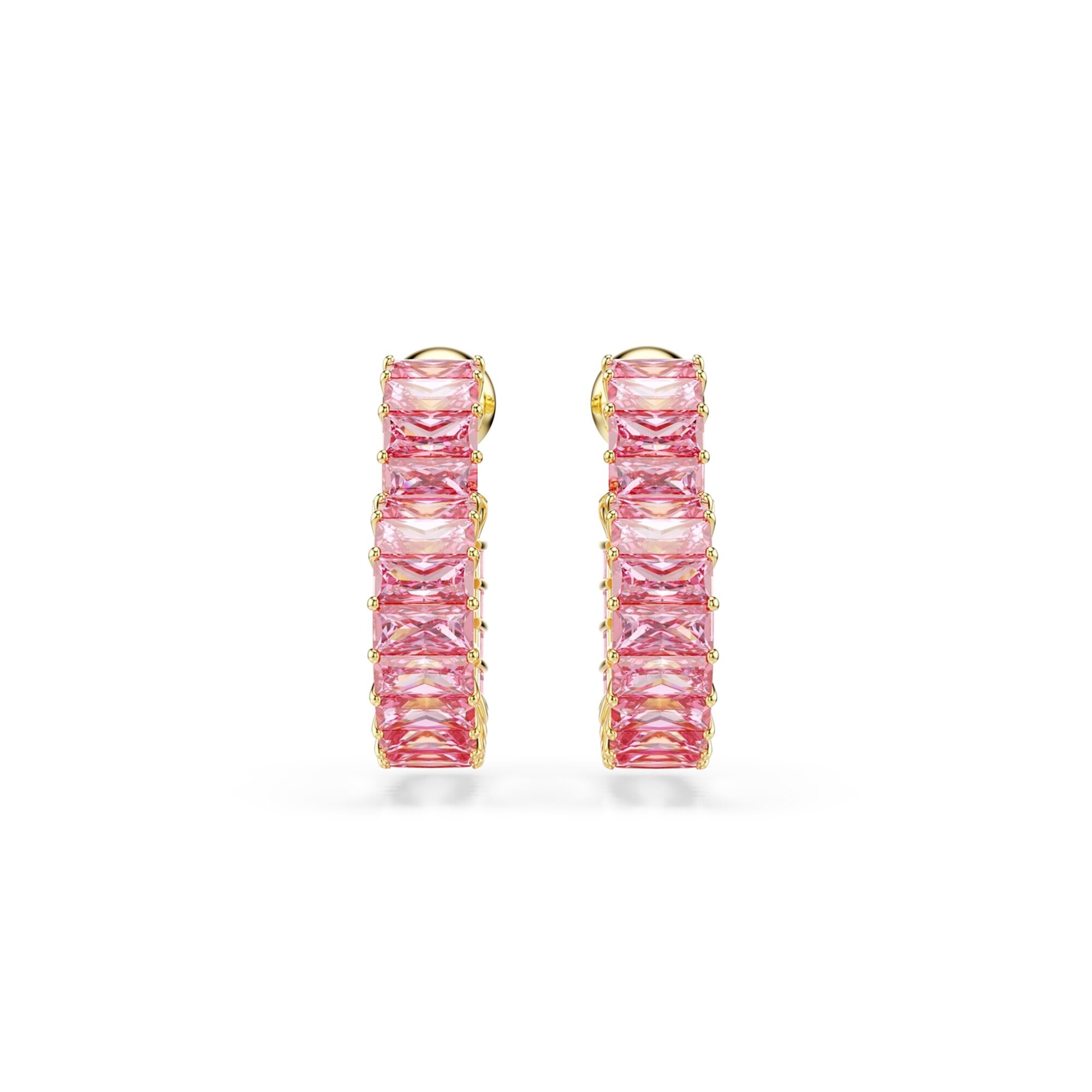 Swarovski Fülbevalók  arany / rózsaszín termék 2. képe