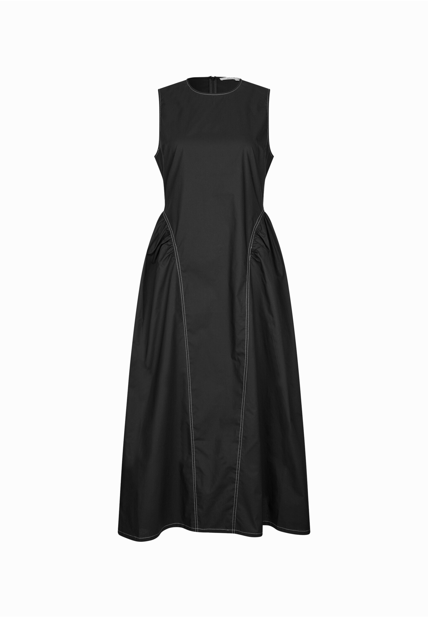 SECOND FEMALE Vestido 'Larkini'  negro / blanco