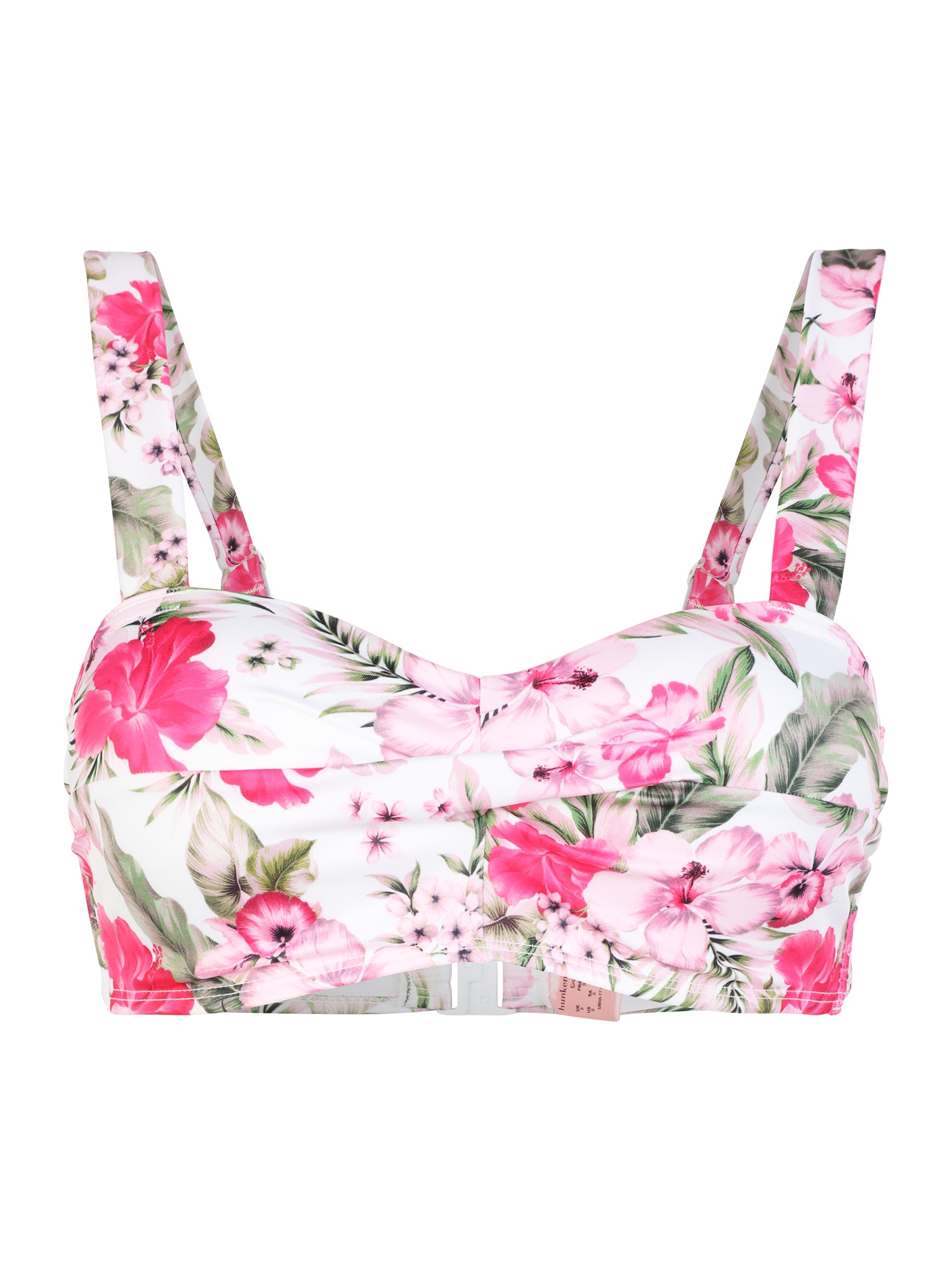 Hunkemöller Bikini felső  zöld / rózsaszín / rózsaszín / fehér akciós termékkép 1