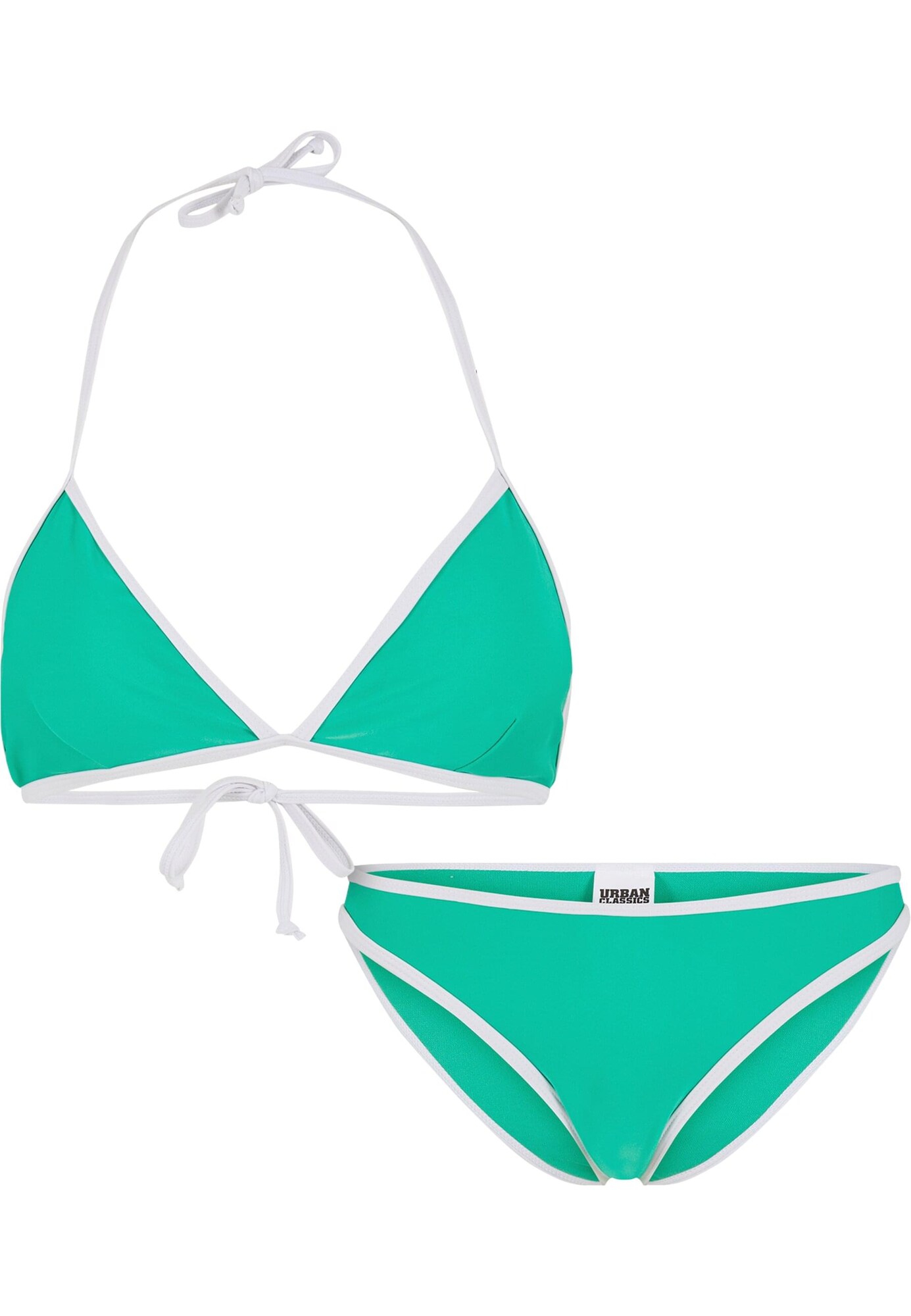 Urban Classics Bikiny  zelená / biela