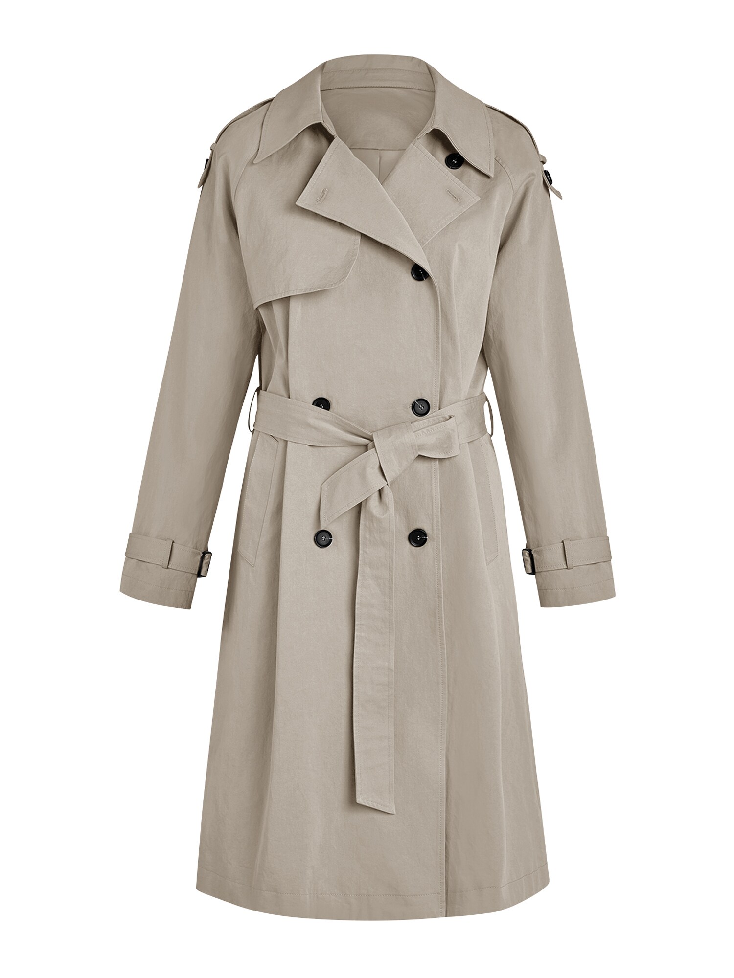 Imily Bela Palton de primăvară-toamnă  kaki