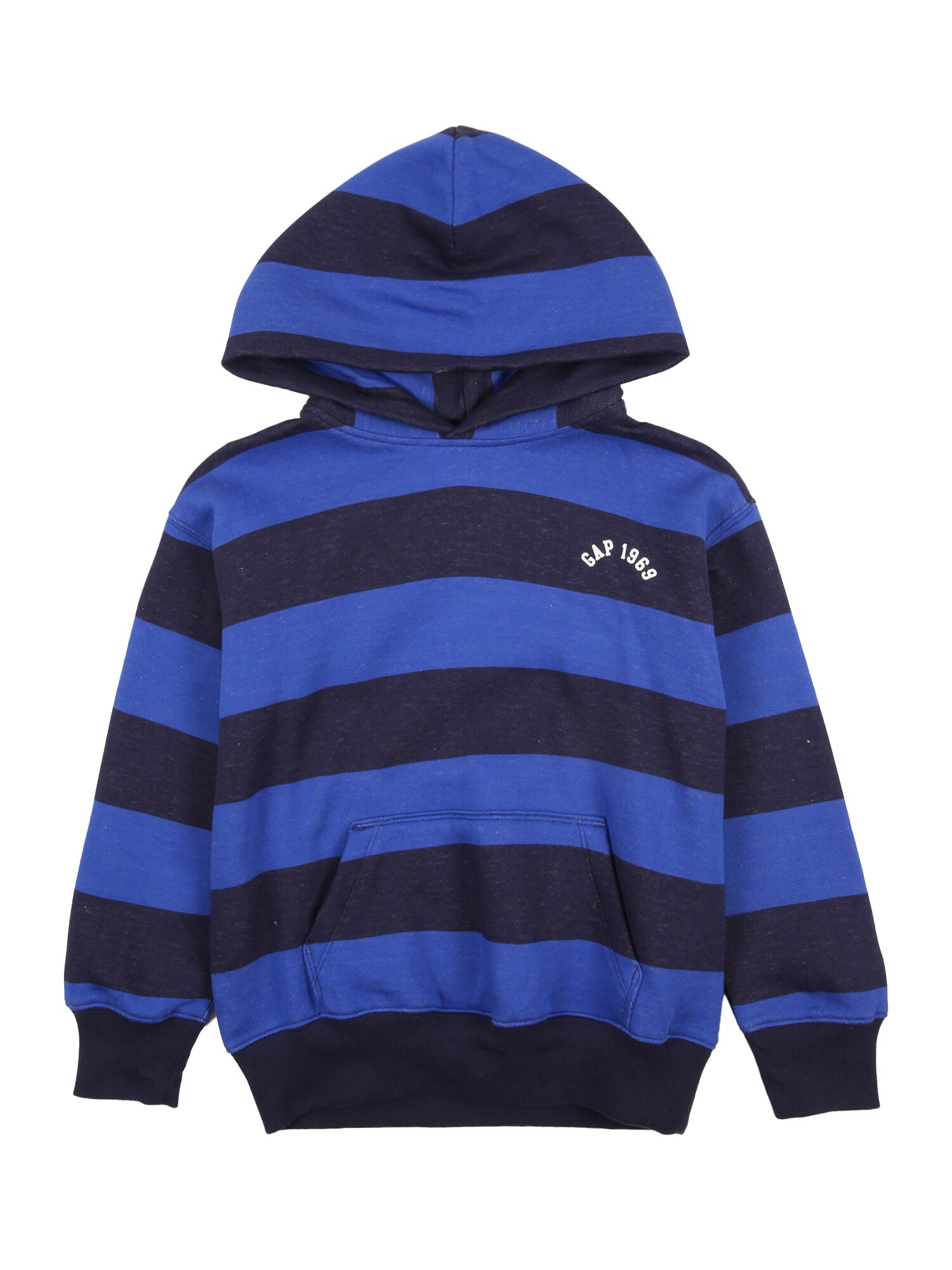 GAP Bluză de molton  bleumarin / albastru regal / alb