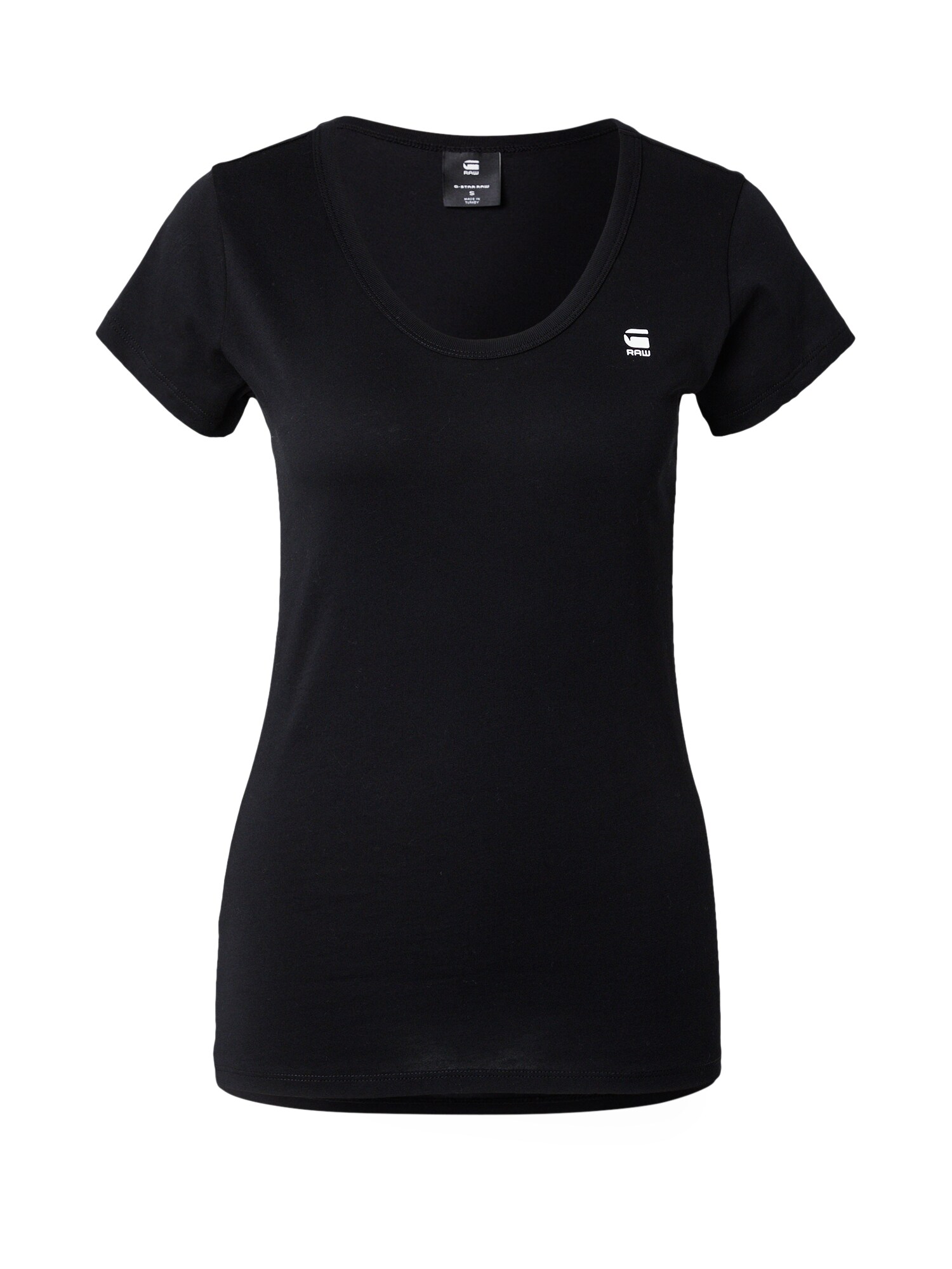 G-STAR Tricou  negru / alb