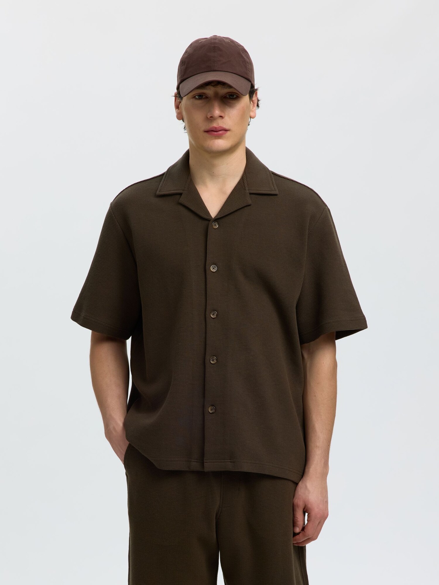 SELECTED Camisa  marrón