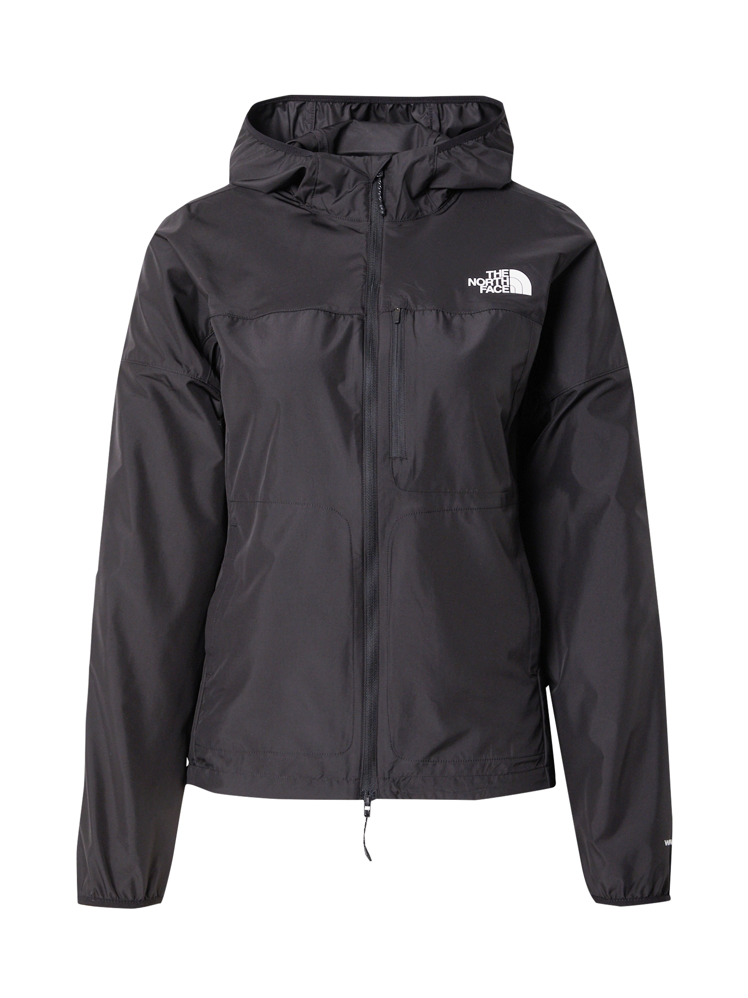 THE NORTH FACE Športová bunda 'Higher Run Wind Jacket'  čierna / biela