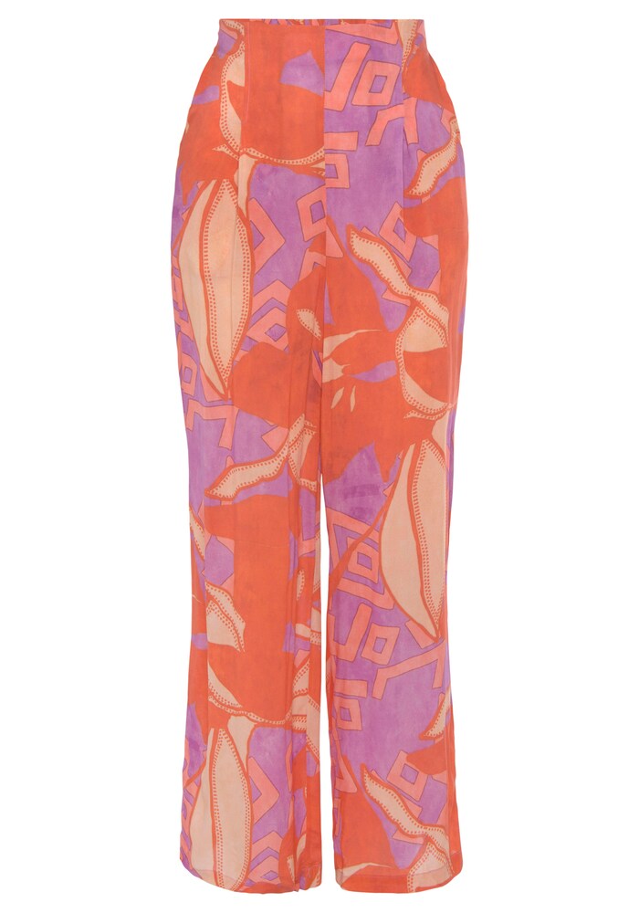 LASCANA Hose Damen Größe 36 lila / mischfarben