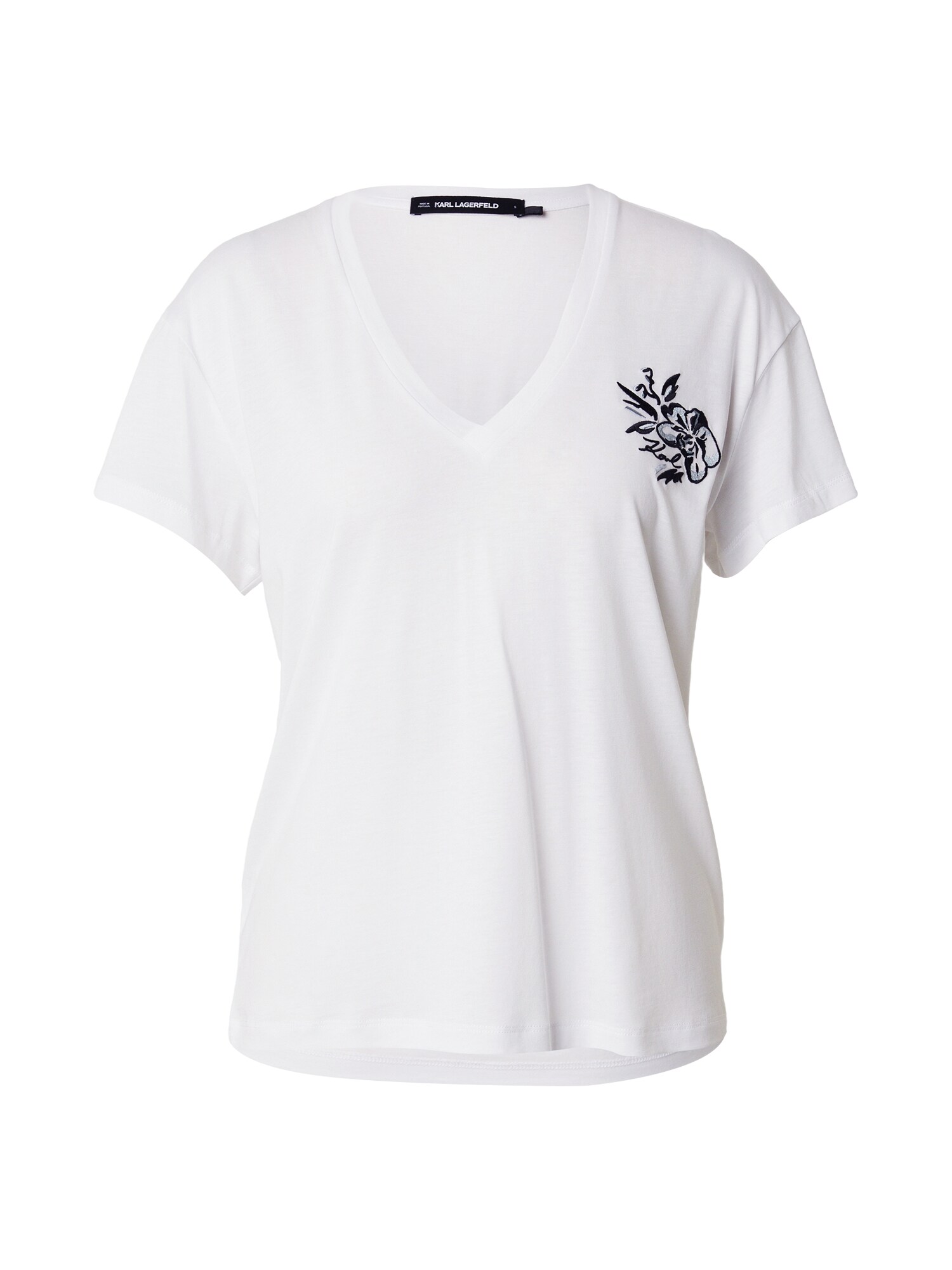 Karl Lagerfeld Tricou Orchid  alb