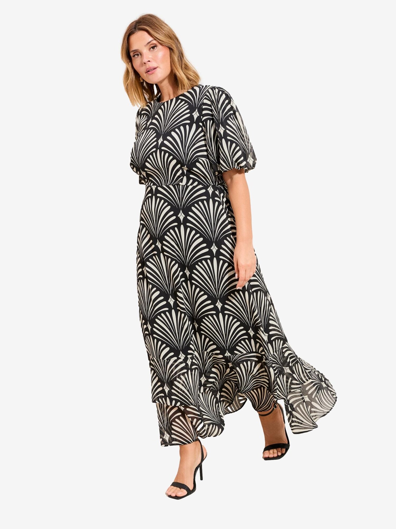Friends Like These Rochie  negru / alb