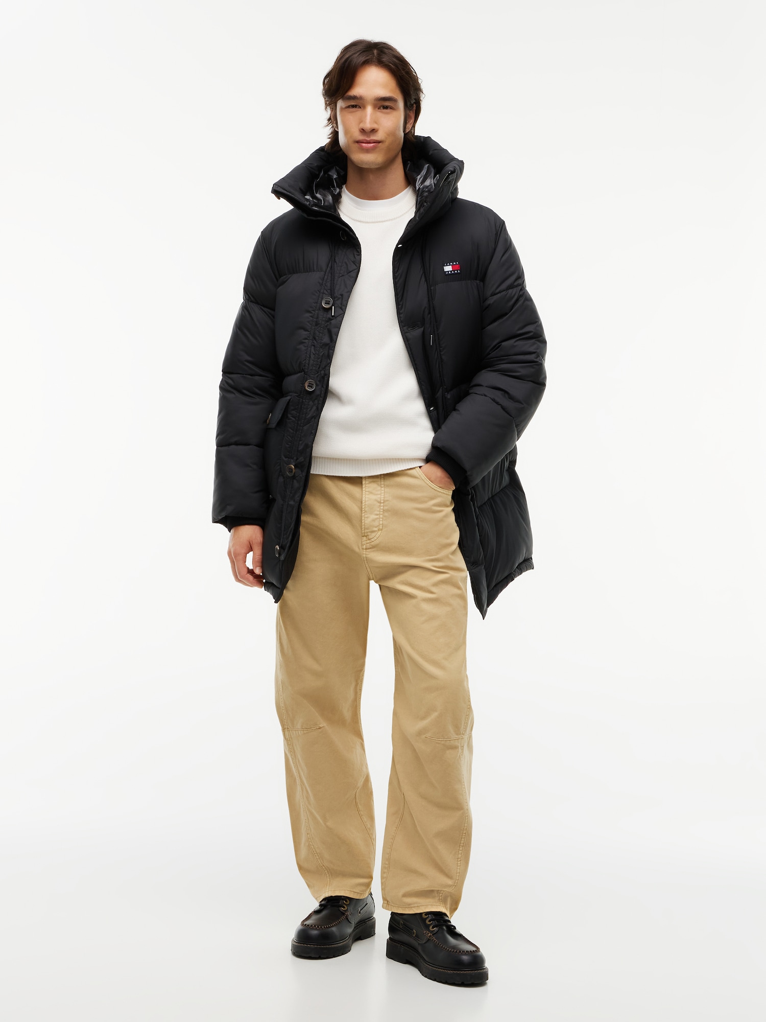 Tommy Jeans Parca de entretiempo  negro