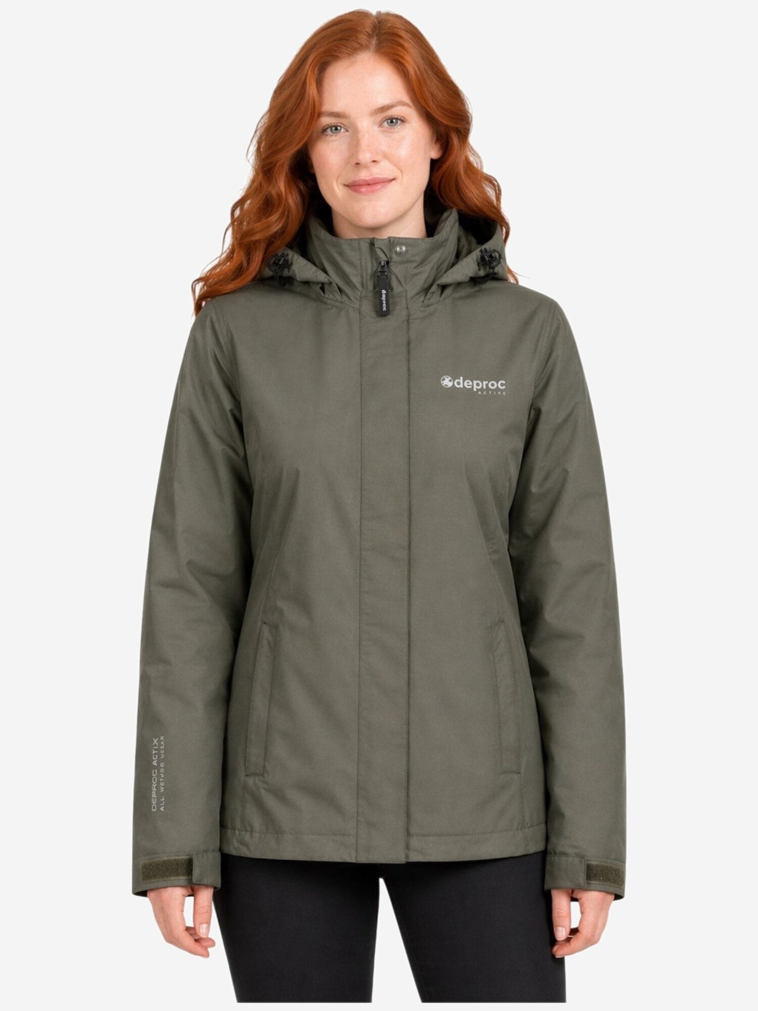 deproc Zimska jakna 'Outdoorjacke LAVAL Damen Regenjacke, Wanderjacke' maslinasta