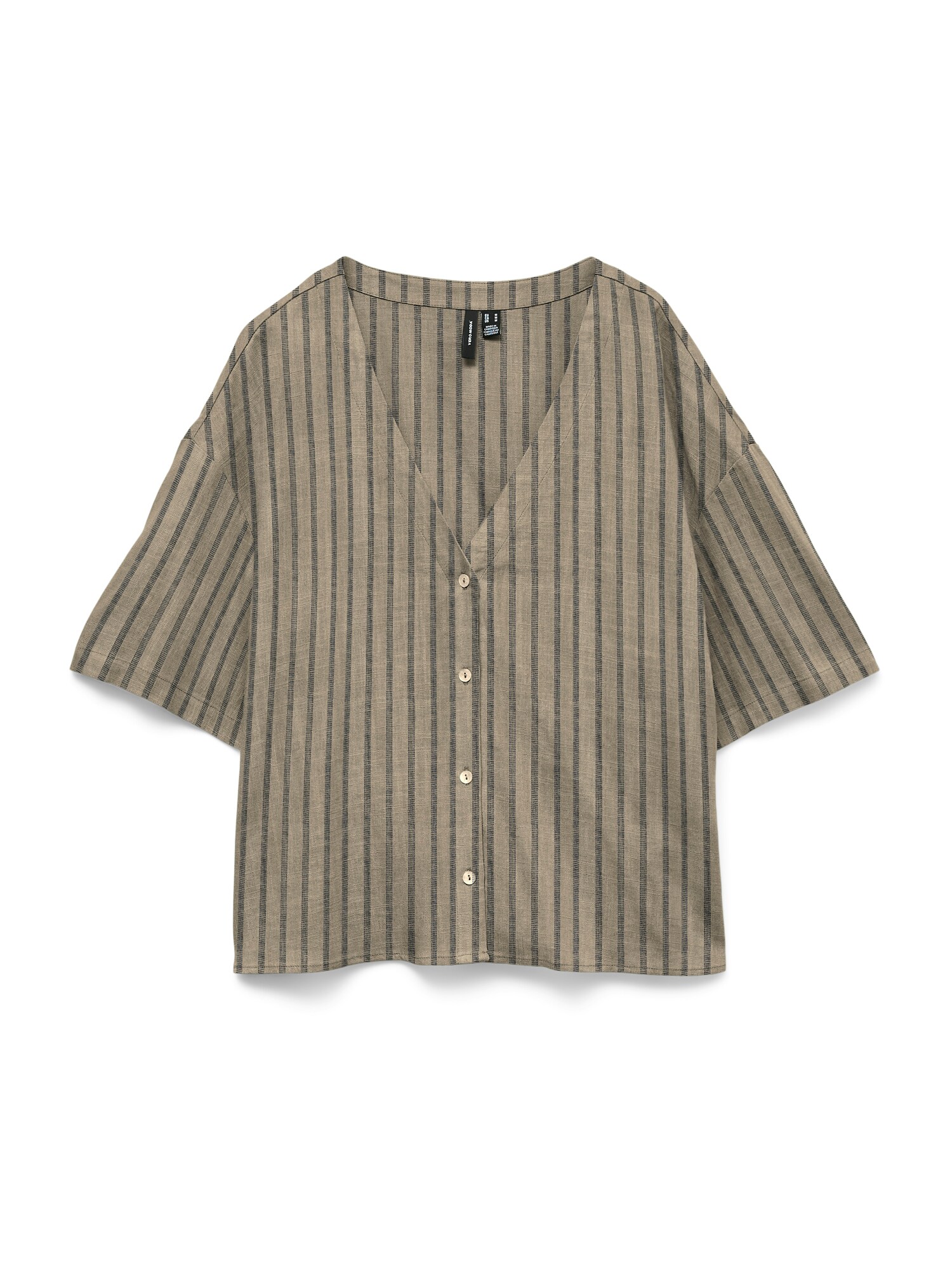 VERO MODA Bluză 'VMRosie'  brocart / negru