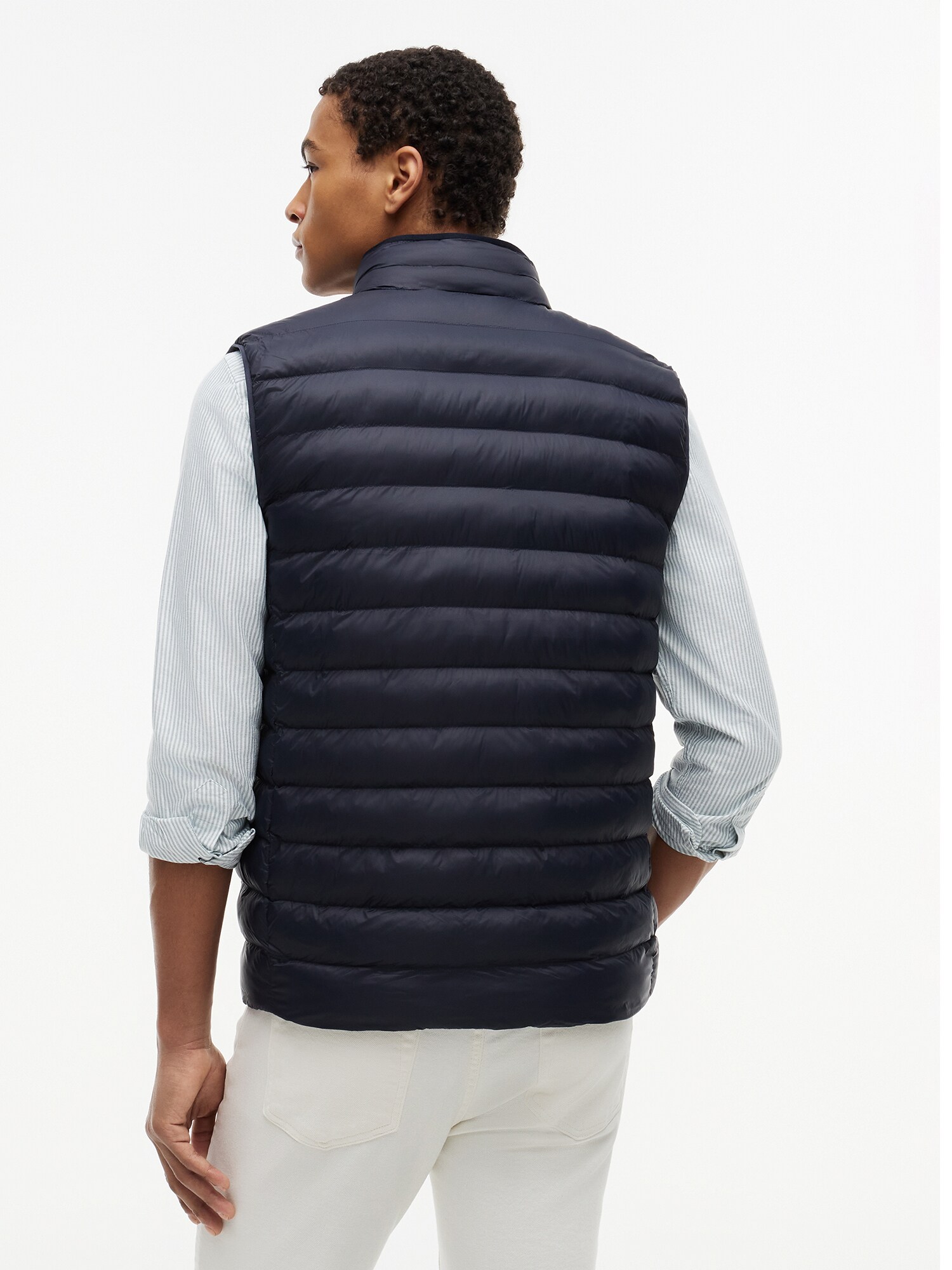 TOMMY HILFIGER Vesta námornícka modrá (obrázok 3)