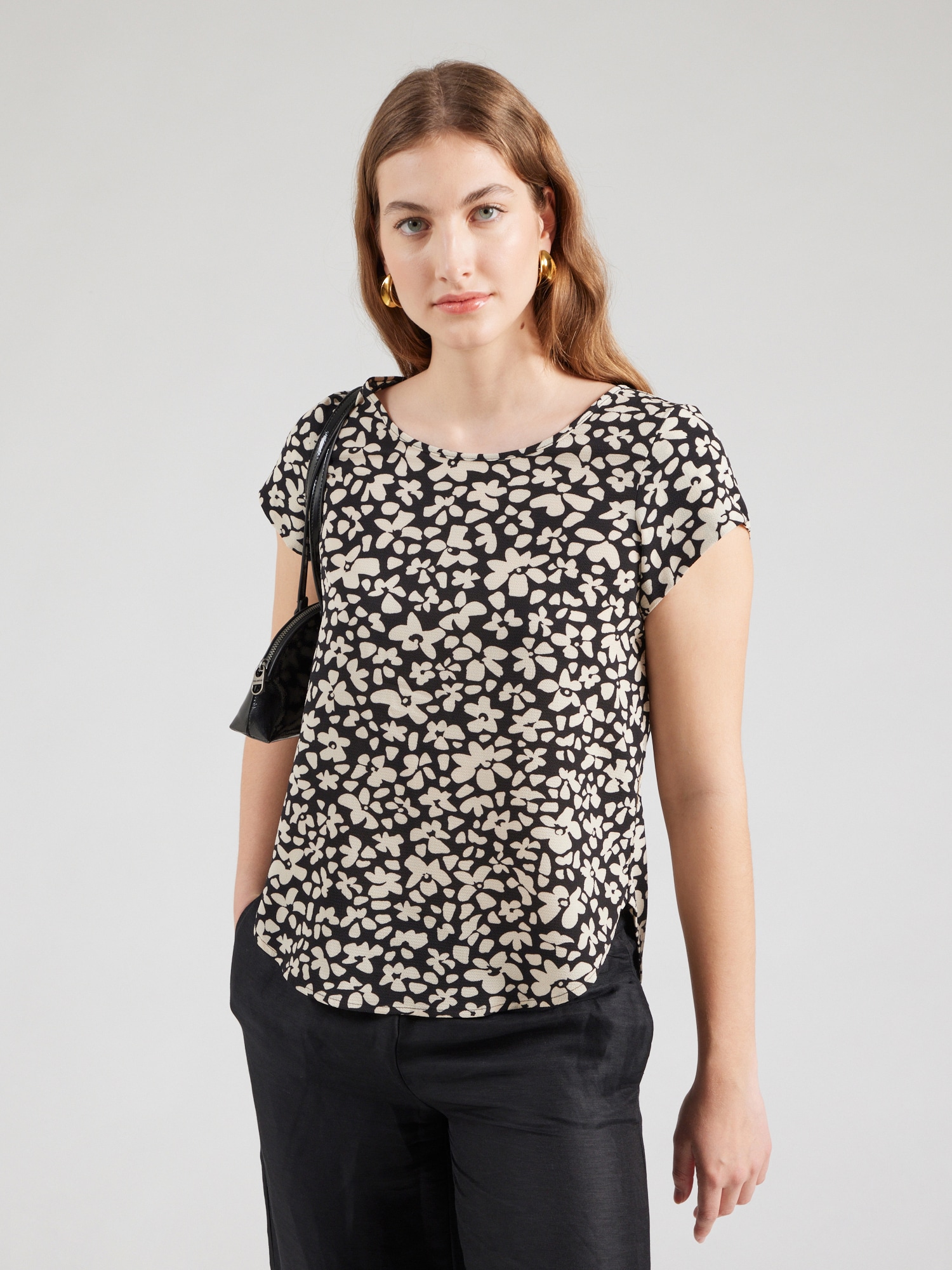 VERO MODA Blúz 'VMSALLIE'  fekete / fehér termék 2. képe