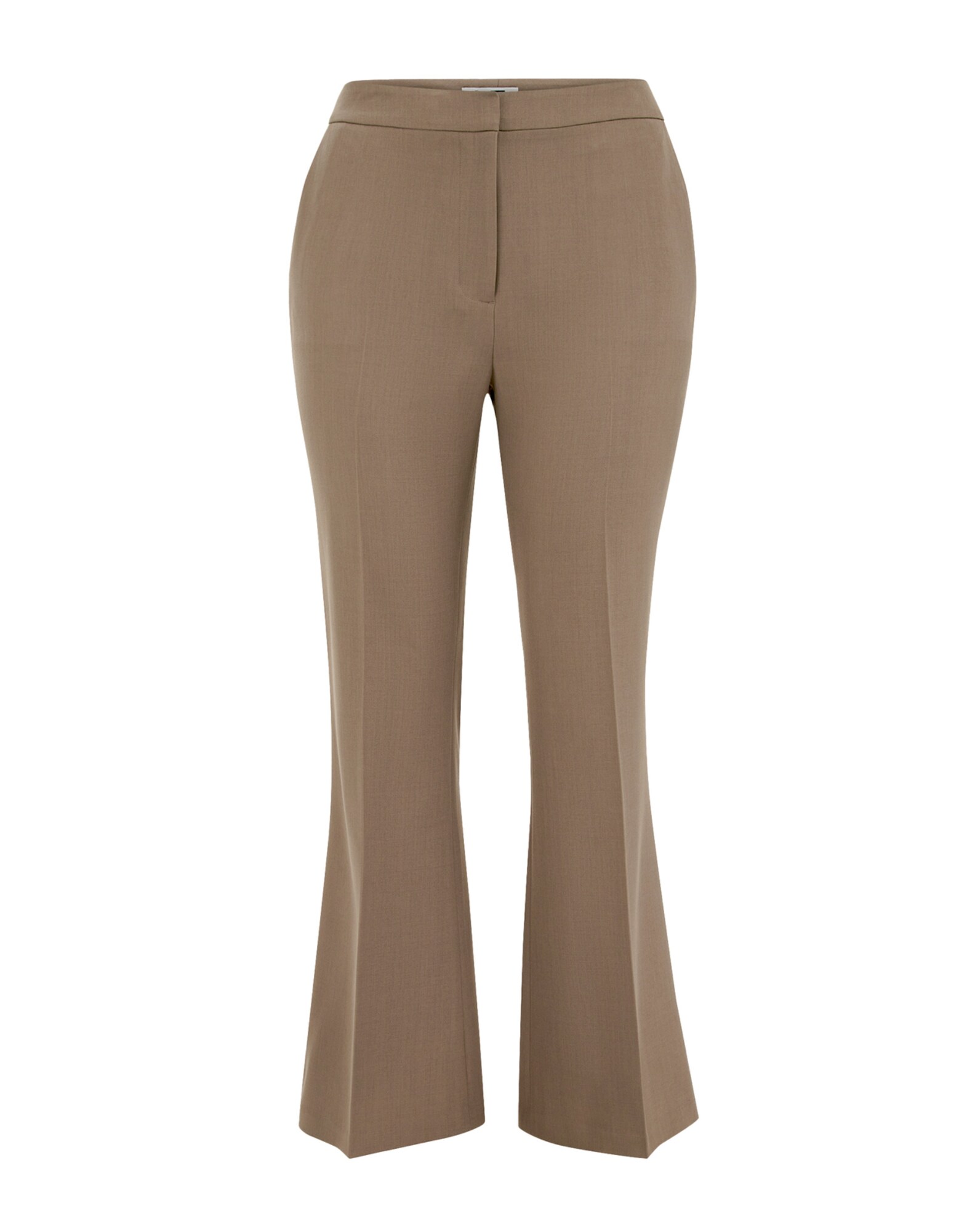 WE Fashion Pantaloni cu dungă  grej