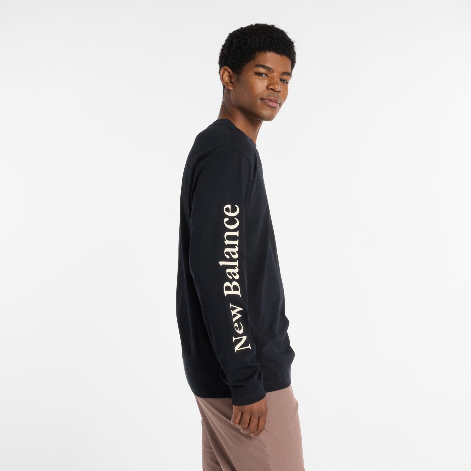 new balance Sudadera 'Athletics Classic'  negro / blanco