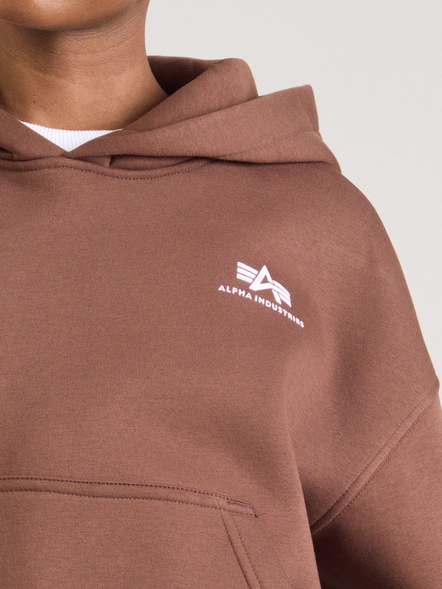 ALPHA INDUSTRIES Sudadera  marrón – imagen 4