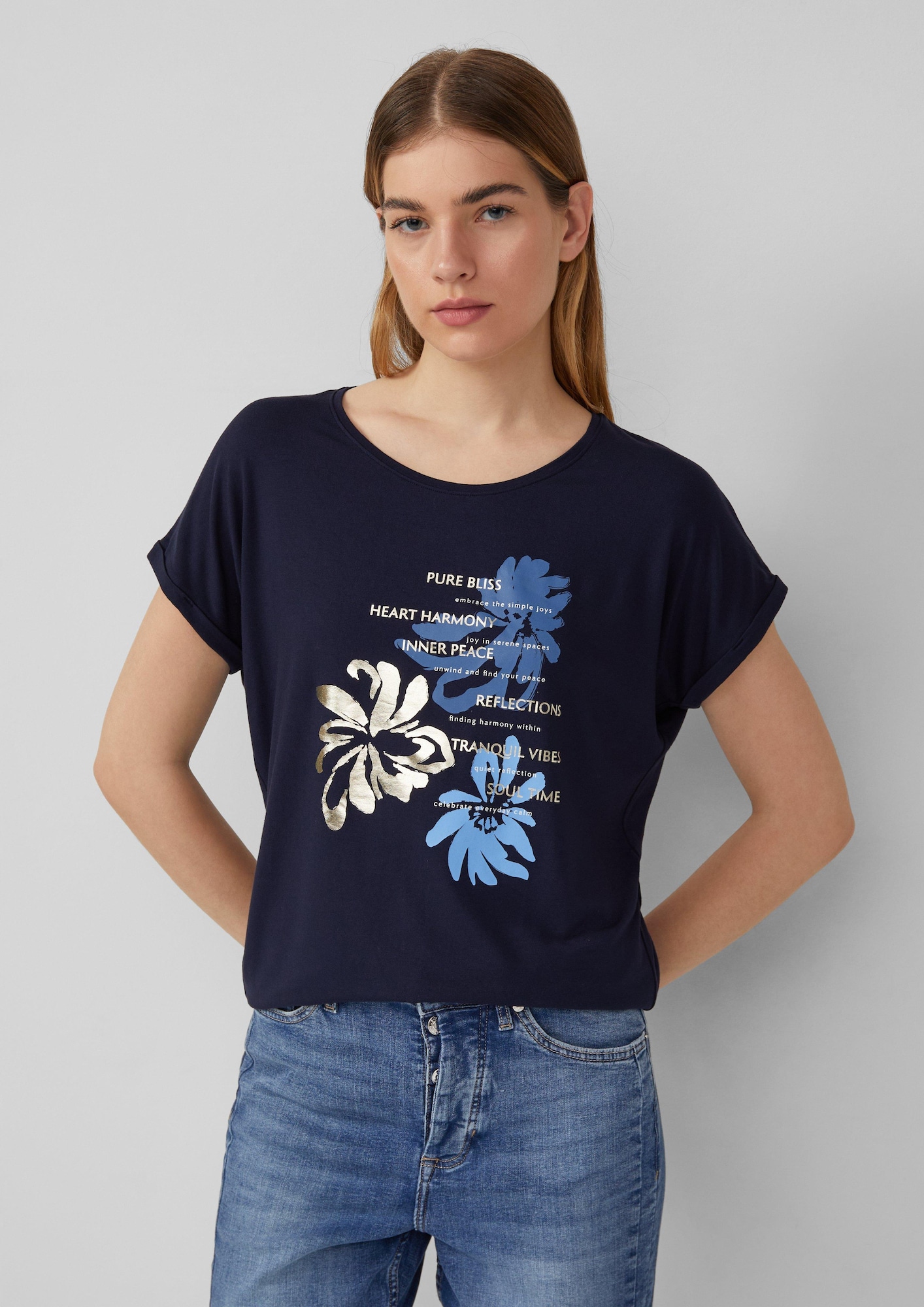 Thumbnail - Sweatshirt aus Viskosemix im Relaxed Fit