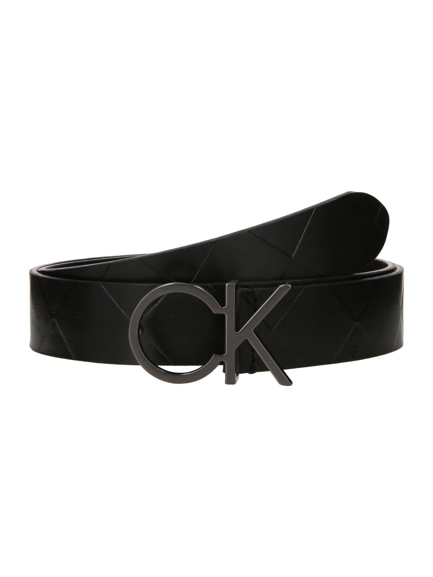 Calvin Klein Pas 'Re-Lock'  temno siva / črna
