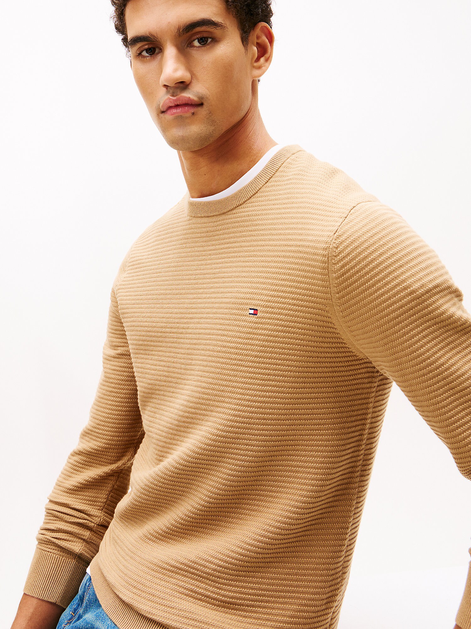 TOMMY HILFIGER Jersey 'SEASONAL' camelo – imagen 3