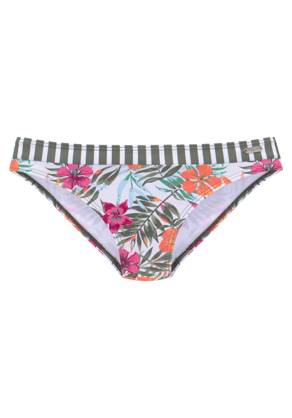 Bikiniunderdel 'Summer' oliv / syrén / mörkrosa
