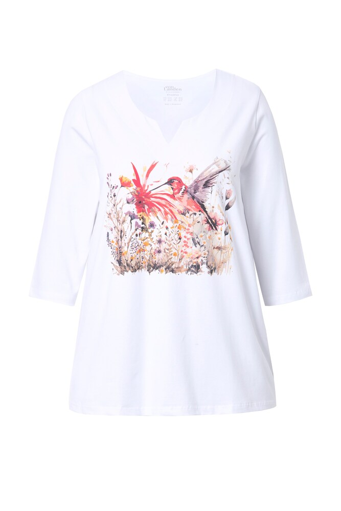 Ulla Popken Shirt Damen Größe 9XL/10XL rot / weiß