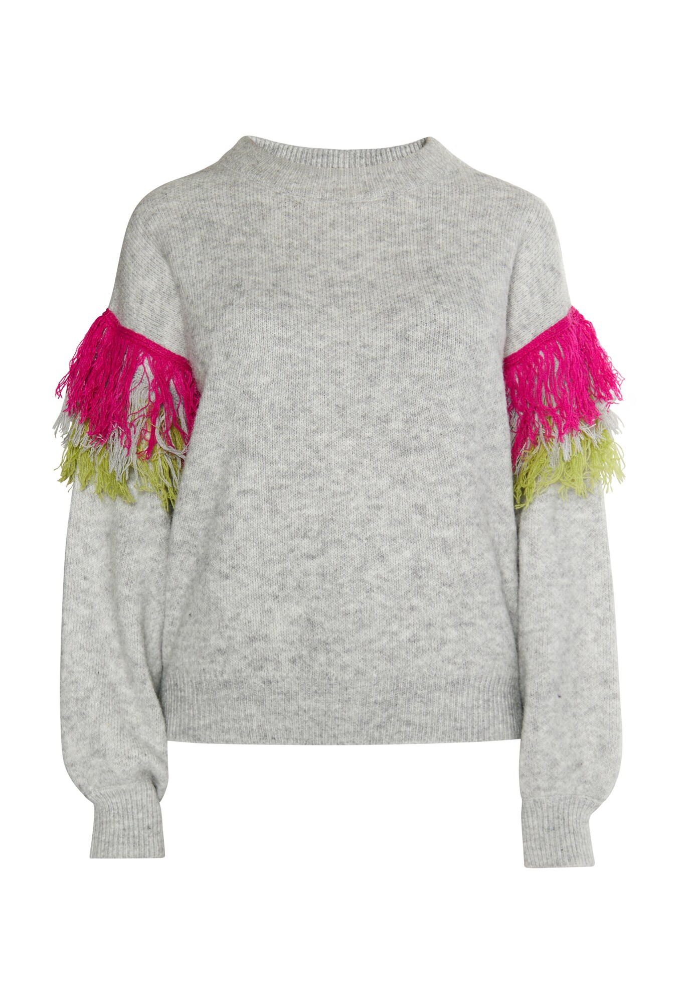 IZIA Jersey gris moteado / verde claro / fucsia