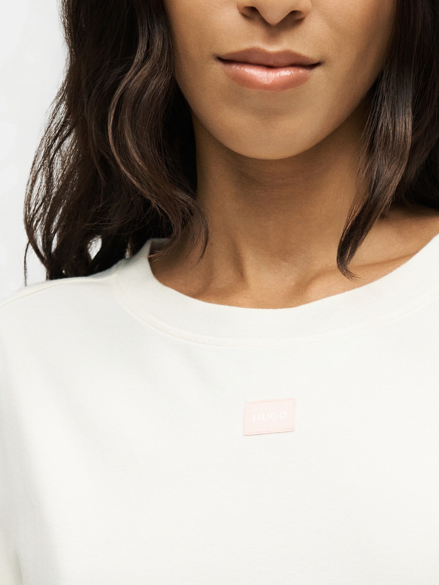 HUGO Camiseta de noche 'NITE NIGHTY' blanco lana – imagen 3